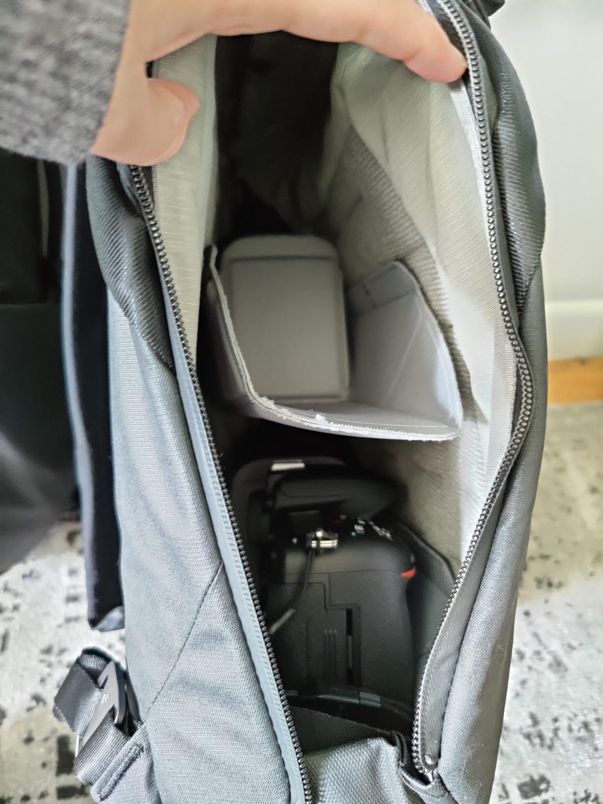 Peak Design Everyday Totepack 20L, Eclipse, Weatherproof Shell, Top and Side Access, FlexFold Dividers, Laptop Sleeve, Internal Pockets, Backpack or Hand Carry, Versatile Tote Bag for Women and Men - Customer Photo 1