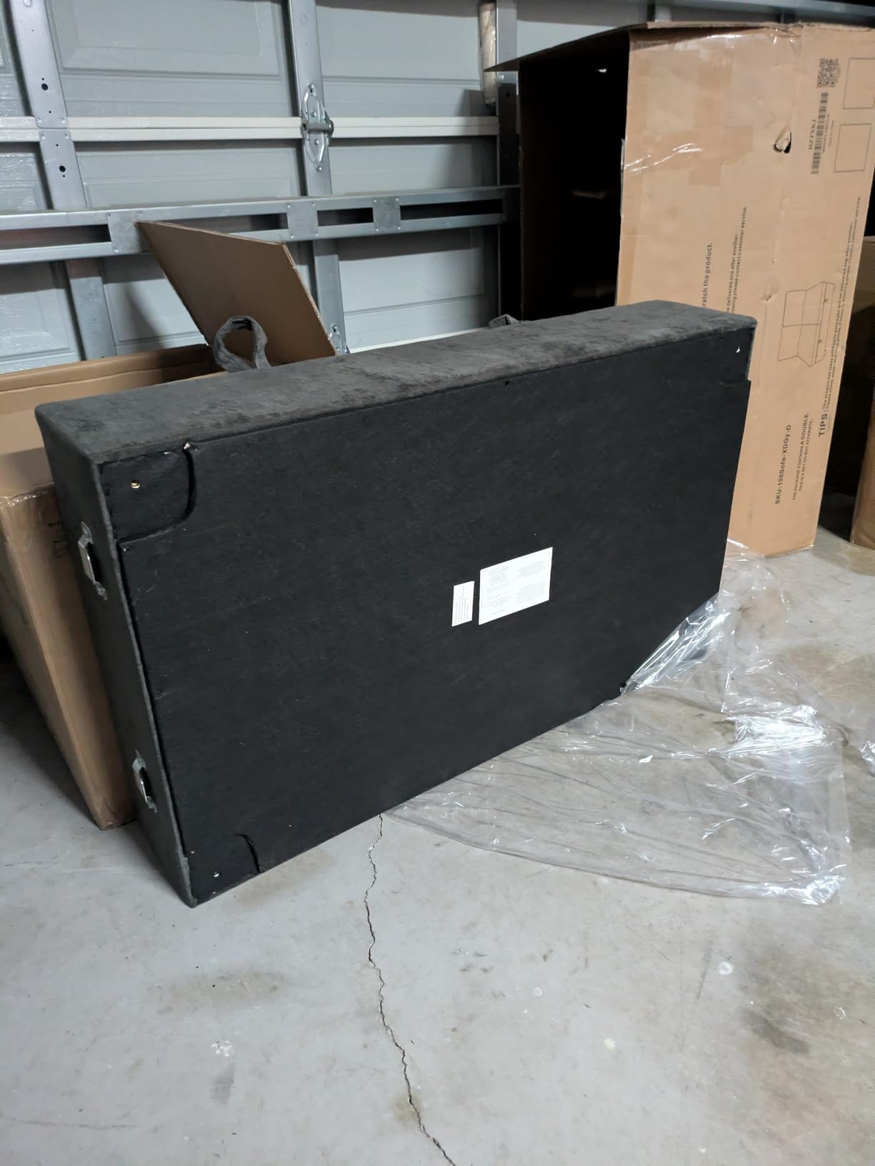 108 Inch Sectional Sleeper Sofa with Pull Out Bed, U Shaped 7 Seat Modular Sectional Sofa with Storage, Sectional Couches for Living Room, Cloud Modular Couch,Removable Sofa Cover, Dark Grey - Customer Photo 2