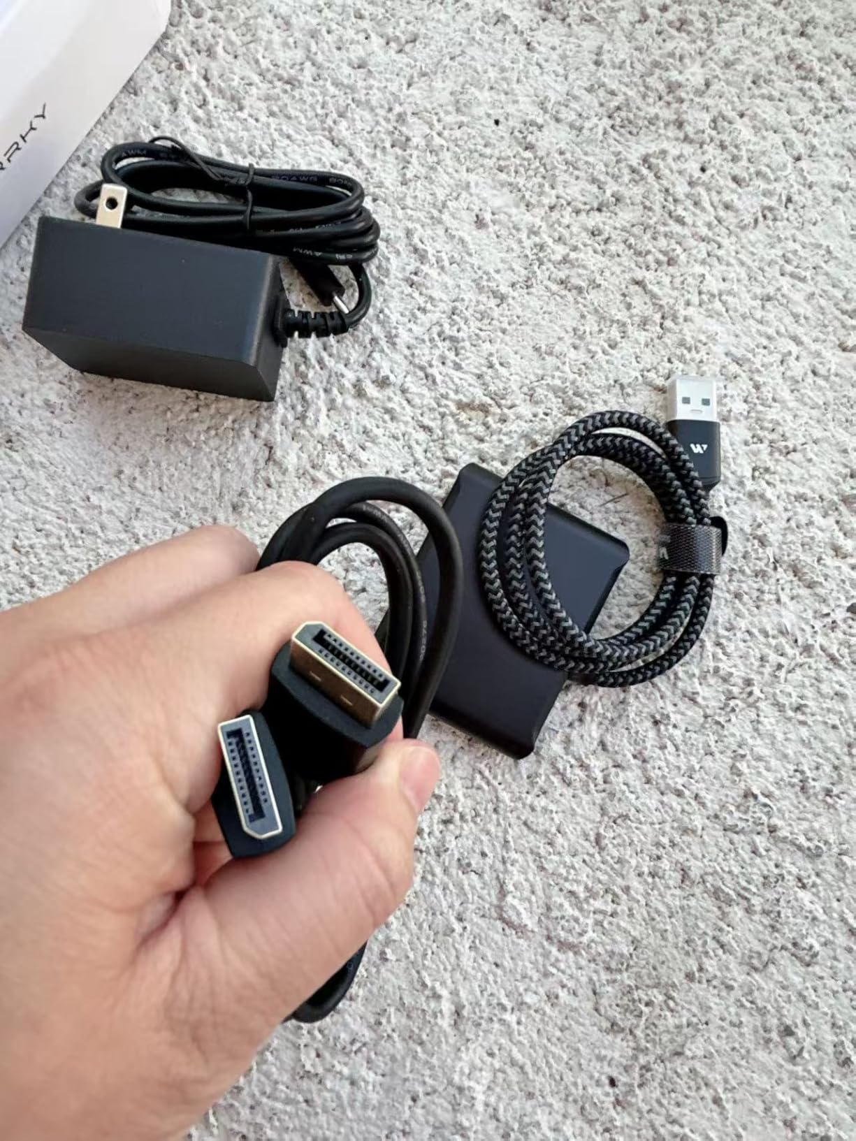 Warrky PSVR2 PC Adapter, PSVR2 Accessories [Aluminum Shell, Upgraded IC] Compatible with PSVR2, AR Glasses, Portable Monitor, DP 1.4 Cable 15W AC Power Supply Included - Black - Customer Photo 1