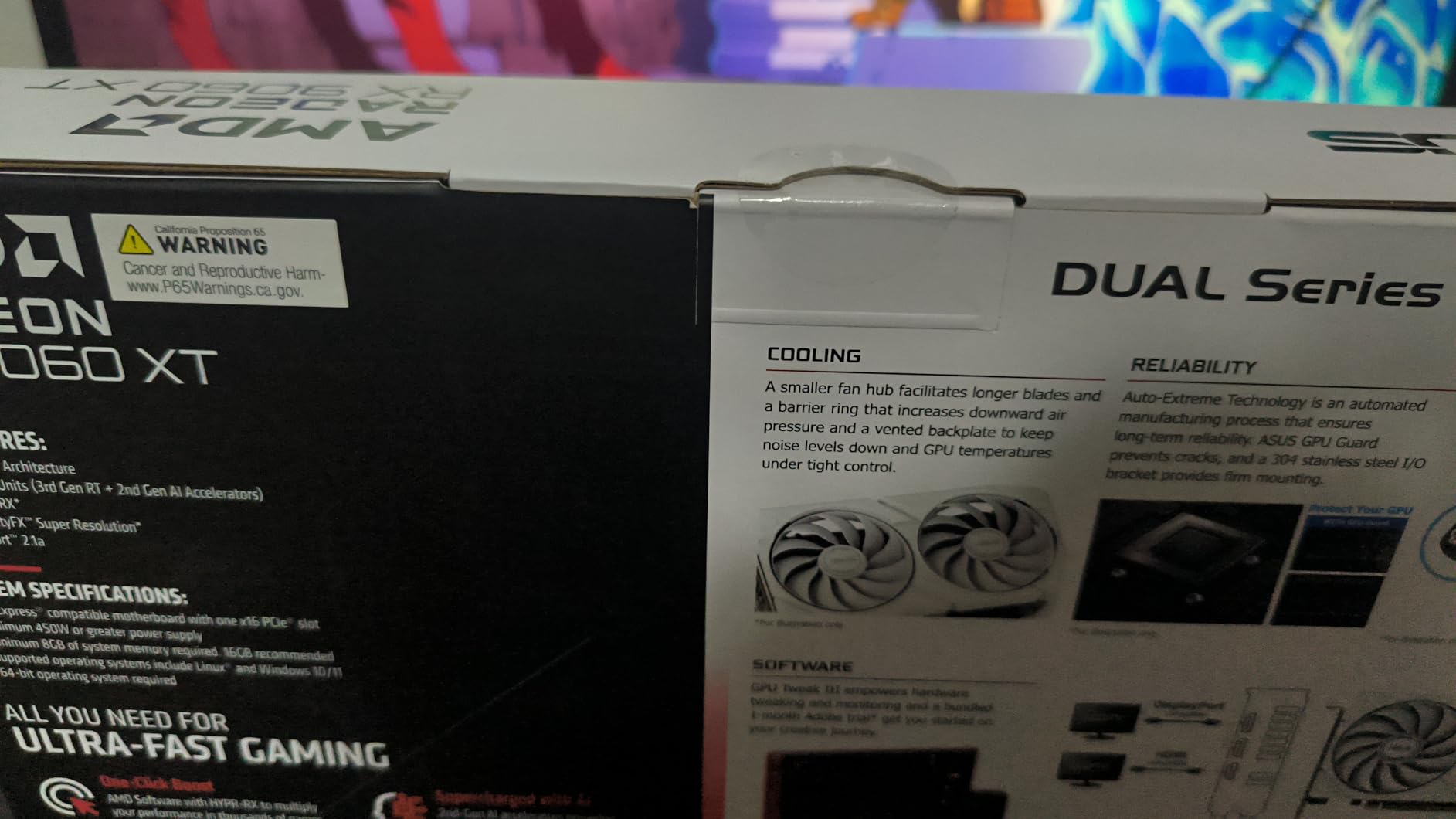 ASUS Dual Radeon RX 9060 XT 16GB GDDR6 Gaming Graphics Card (PCIe 5.0, HDMI 2.1b, DisplayPort 2.1a, 2.5-slot design, Axial-tech Fans, 0dB Technology) customer photo 2