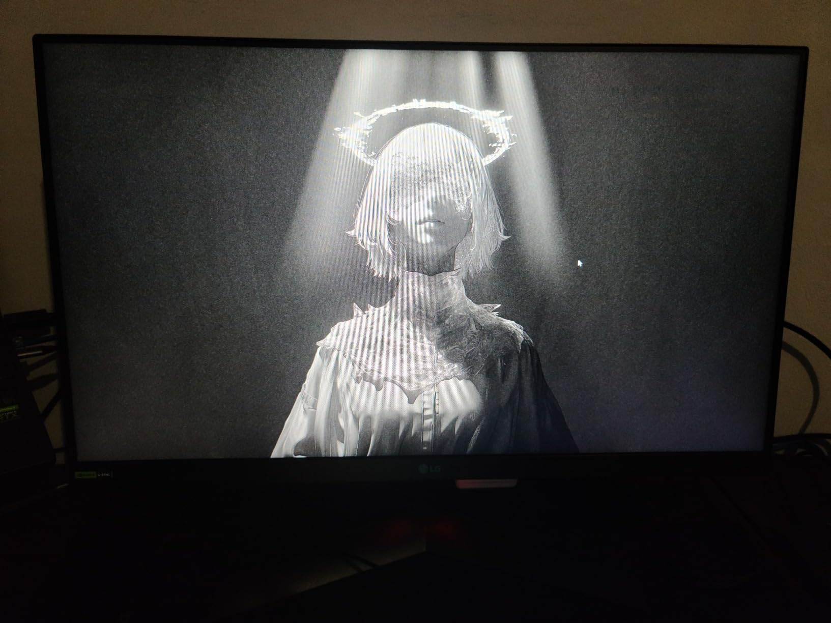 LG 24G411A-B 24-inch Ultragear Full HD (1920 x 1080) IPS Gaming Monitor, 144Hz (O/C), 1ms MBR, NVIDIA G-Sync Compatible, AMD FreeSync, HDR10, HDMI, DisplayPort, Slim Stand, Black - Customer Photo 2