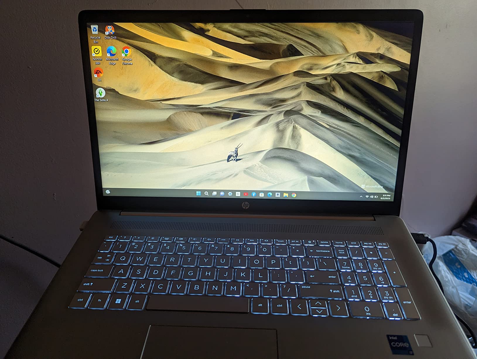 HP 17.3-inch AI Laptop, Intel Core Ultra 7 255U, 32GB DDR5, 1TB SSD, HD Touchscreen, Backlit Keyboard, Windows 11 Pro, Wi-Fi 6, Natural Silver Customer Review HP 17.3-inch AI Laptop, Intel Core Ultra 7 255U, 32GB DDR5, 1TB SSD, HD Touchscreen, Backlit Keyboard, Windows 11 Pro, Wi-Fi 6, Natural Silver - Customer Photo 1