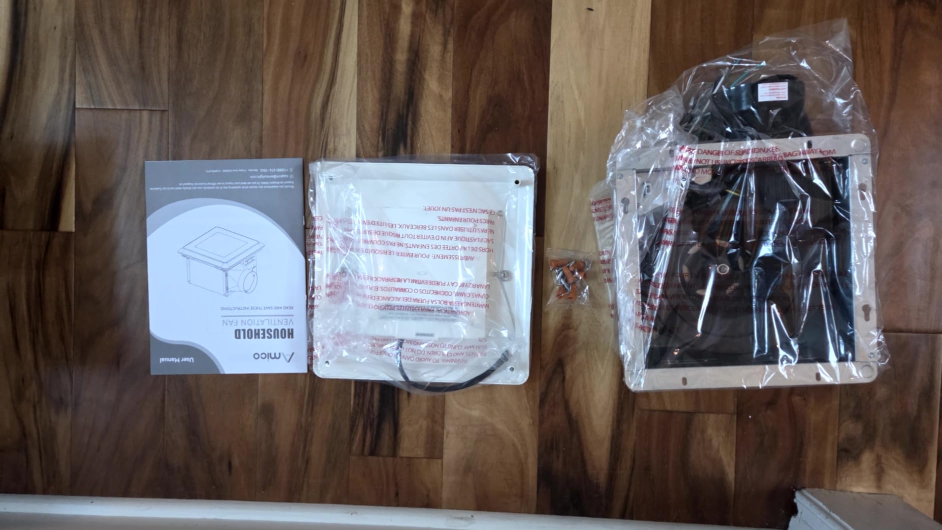 Amico Bathroom Exhaust Fan with Light, 80 CFM, 0.9 Sones, 1000LM, 5CCT, Easy Install, Ceiling Mount Shower Bathroom Fan, Adjustable Exhaust Vent with light, ETL & FCC Certified - Customer Photo 1