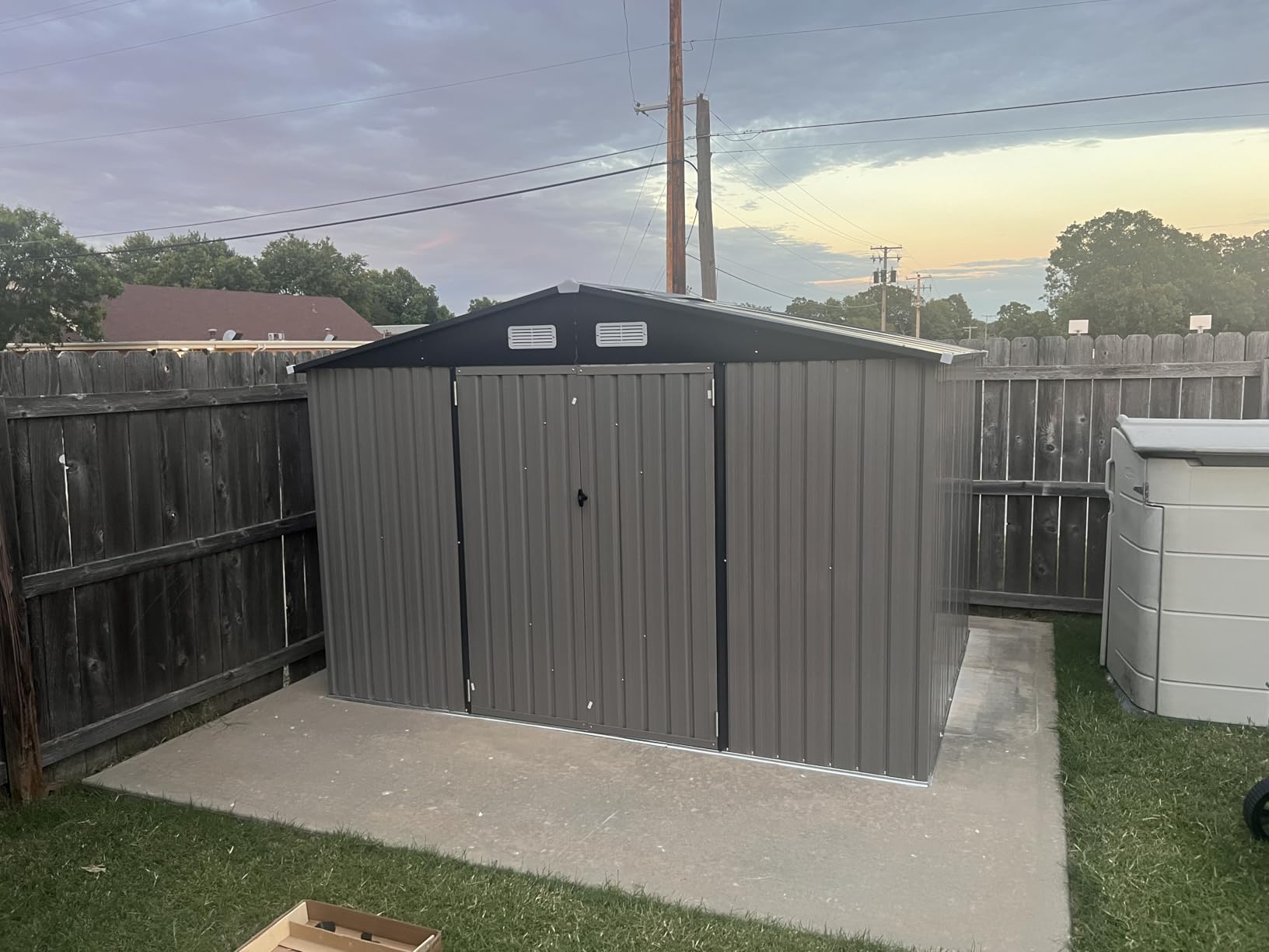 Aoxun 12x20x9.3 FT Shed Outdoor Metal Garage Shed 1700 CUFT Extra Large Storage Shed for Vehicles & Sundries 11 Aoxun 12x20x9.3 FT Shed Outdoor Metal Garage Shed 1700 CUFT Extra Large Storage Shed for Vehicles & Sundries 11