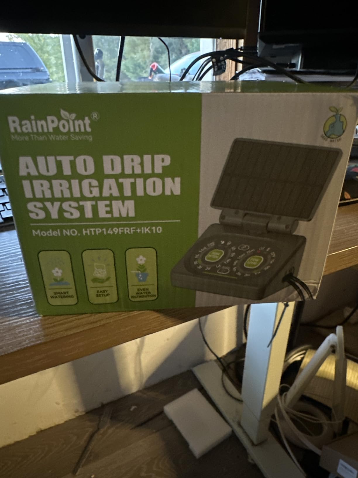 RAINPOINT Smart Drip Irrigation System for Houseplants,WiFi/App Control and Local Control, Dual Powered,Tap Free, Solar auto Watering for Indoor Balcony Grow Tent Water 10-15 Plants - Customer Photo 1