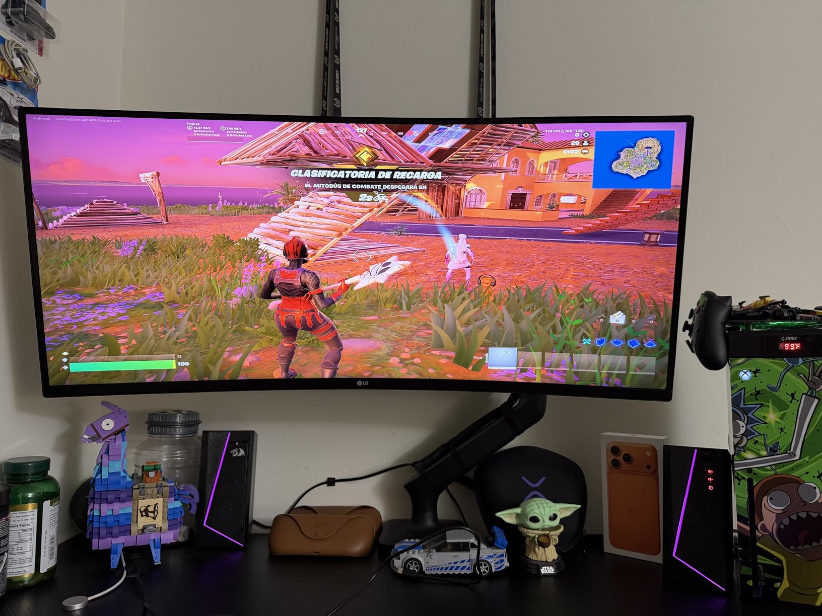 LG 34G630A-B 34-Inch Ultragear WQHD (3440 x 1440) Curved Gaming Monitor, 240Hz, 1ms, FreeSync Premium, DisplayHDR 400, Built-in Speaker, HDMI, DisplayPort, USB Type-C, Tilt/Height/Swivel Stand, Black - Customer Photo 4