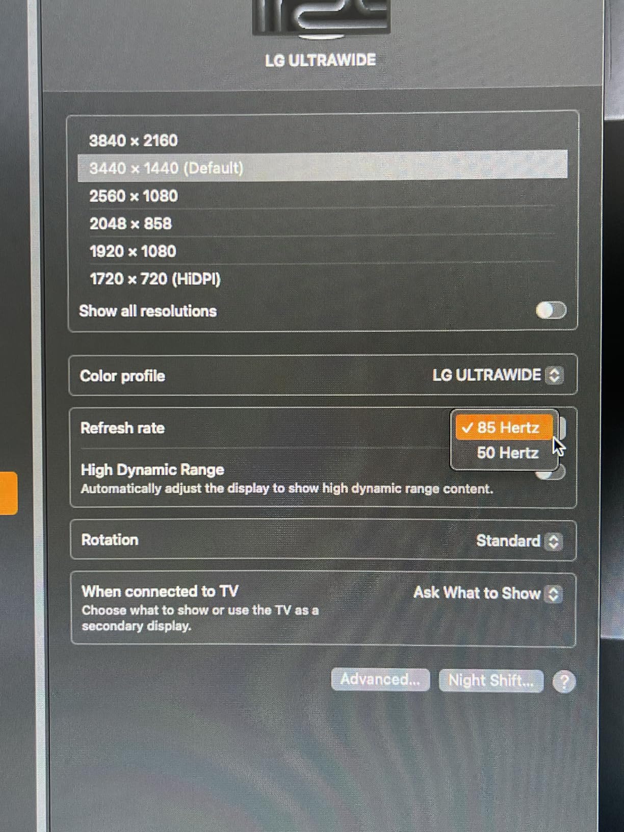 LG 34G630A-B 34-Inch Ultragear WQHD (3440 x 1440) Curved Gaming Monitor, 240Hz, 1ms, FreeSync Premium, DisplayHDR 400, Built-in Speaker, HDMI, DisplayPort, USB Type-C, Tilt/Height/Swivel Stand, Black - Customer Photo 5