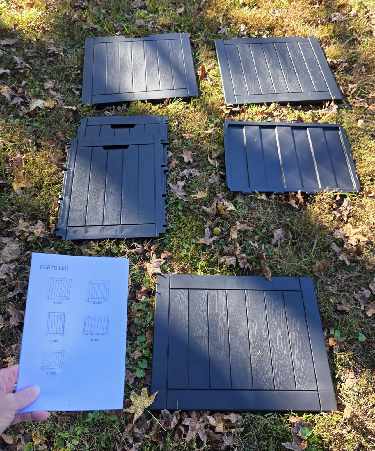 320 Gallon Outdoor Storage Box,Large Waterproof UV Resistant Deck Box,Lockable Storage Container for Patio Furniture Cushions Garden Tools and Pool Accessories(Black) - Customer Photo 2