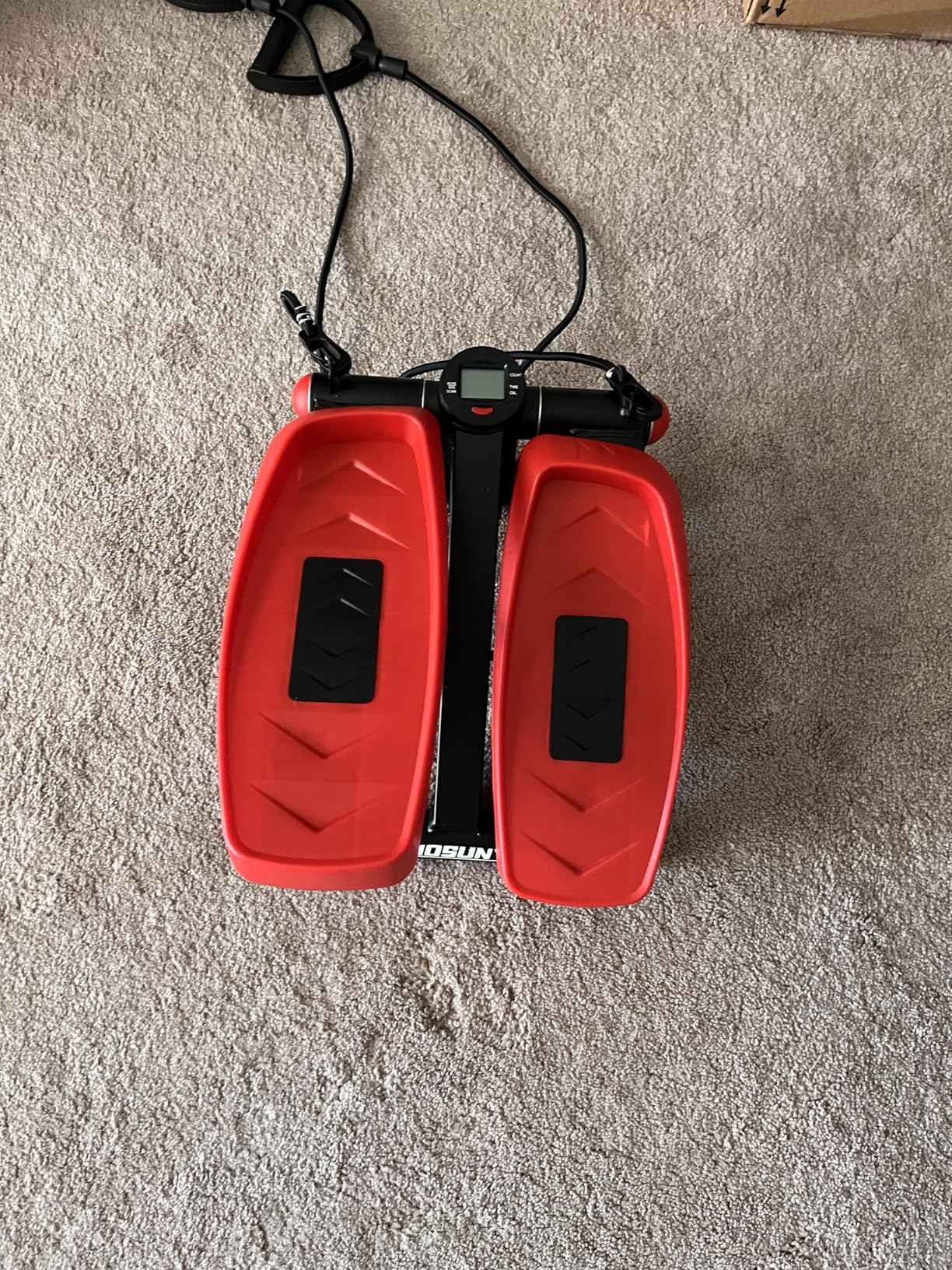 Elliptical Exercise Machine, 16-Level Magnetic Resistance Elliptical Machine for Home Trainer with Hyper-Quiet Drive, 15.5IN Stride, LCD Monitor & App Support, 350LBS Weight Capacity - Customer Photo 2