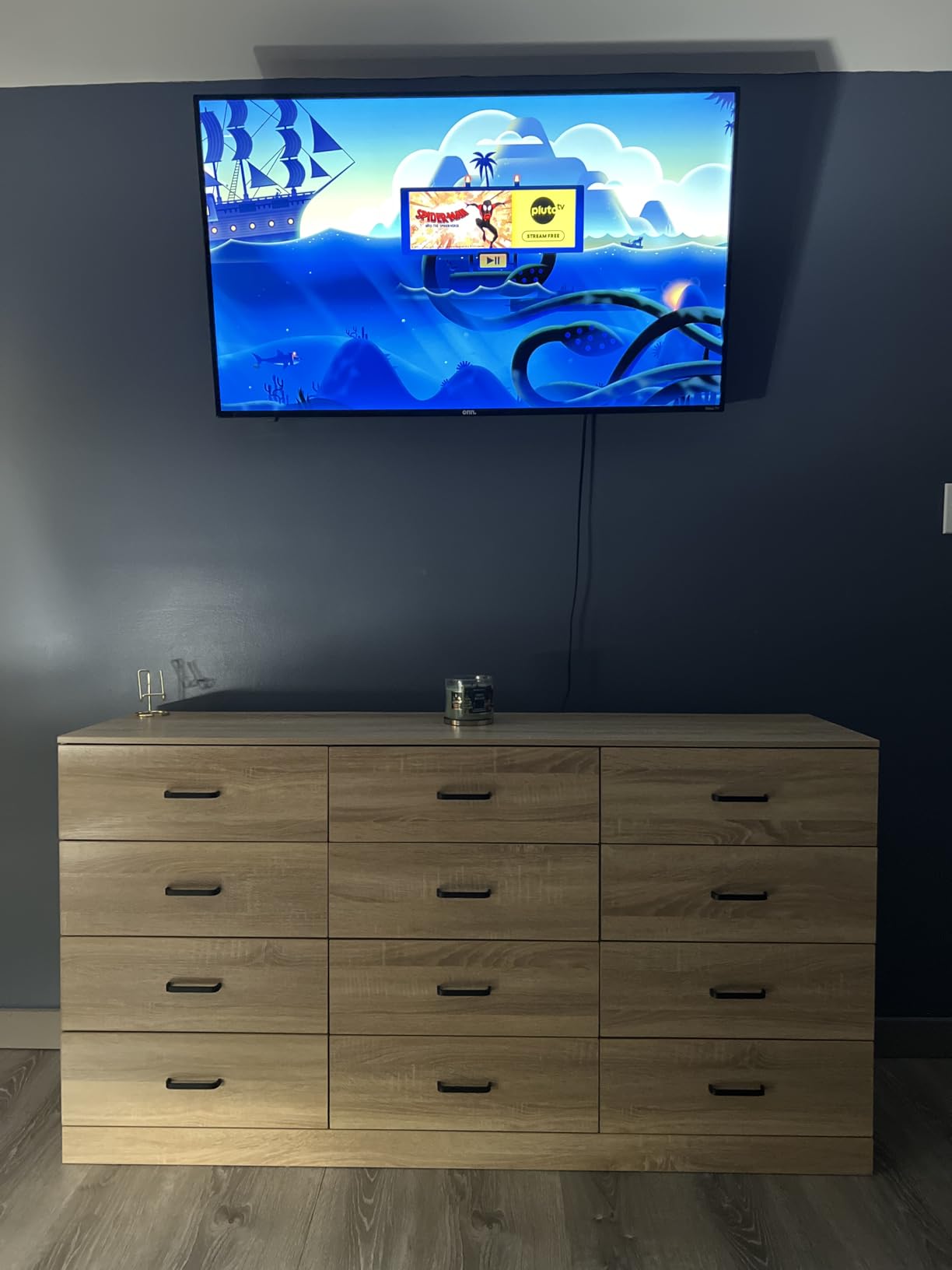 Fluted Dresser for Bedroom with 7 Drawers, 53 Fluted Dresser for Bedroom with 7 Drawers, 53