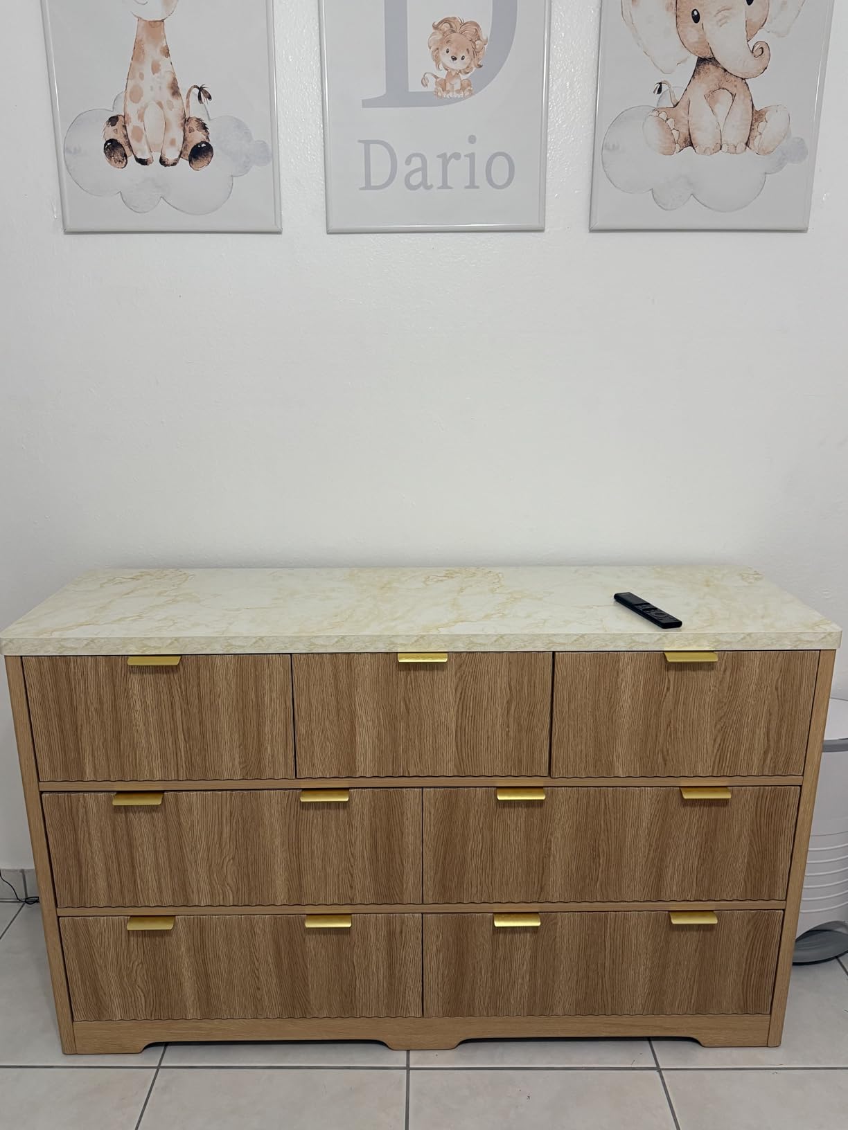 Fluted Dresser for Bedroom with 7 Drawers, 53 Fluted Dresser for Bedroom with 7 Drawers, 53