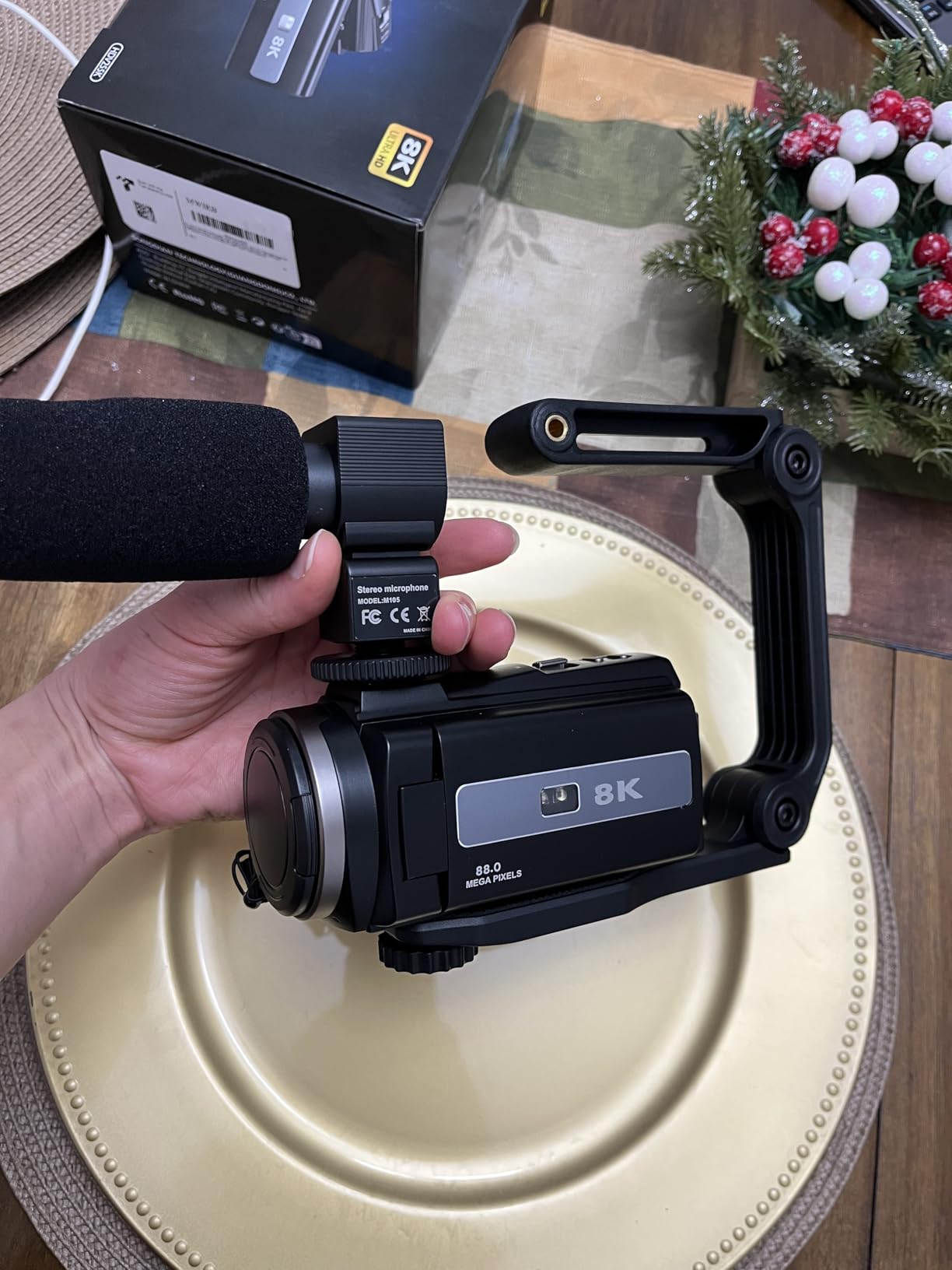 8K Video Camera Camcorder 2025 Latest 88MP Ultra HD Video Cameras Wifi Vlogging Camera for YouTube 18X Digital Video Cameras with 32G Card Microphone 6-Axis Anti-Shake IR Night Vision Video Recorder Customer Review 8K Video Camera Camcorder 2025 Latest 88MP Ultra HD Video Cameras Wifi Vlogging Camera for YouTube 18X Digital Video Cameras with 32G Card Microphone 6-Axis Anti-Shake IR Night Vision Video Recorder - Customer Photo 1