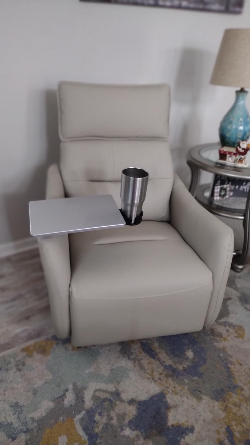 FLEXISPOT X3 Power Recliner Chair, Adjustable Electric Recliner with USB Port, Thick Cushion & Padded Back, Comfortable Faux Leather Chair for Adults, Living Room, Nursery, Home Theater (Saddle Brown) - Customer Photo 1