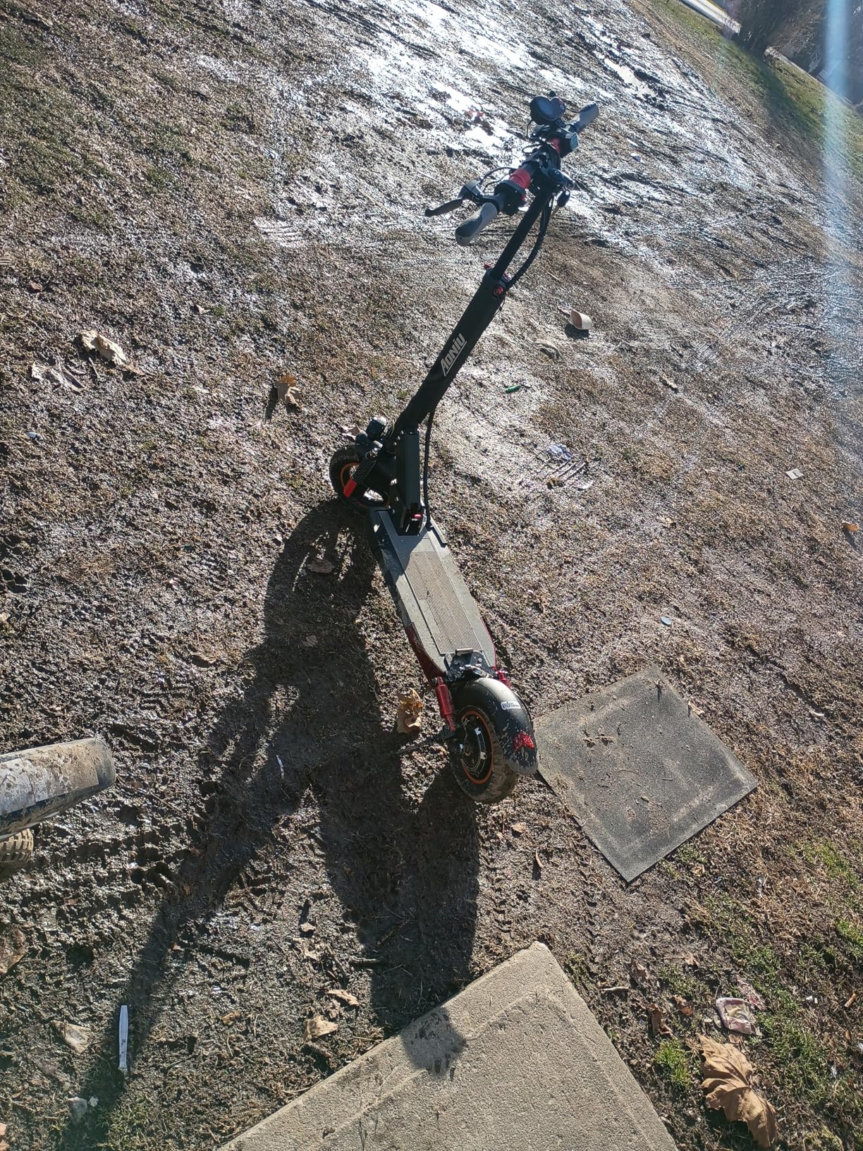 m4 Electric Scooter for Adults with seat 25-30 mph Fast Speed Heavy Duty 300+ lbs 10 inch Off Road Foldable e Scooter Mobility e Scooters for Girls Men Teens 31-37 Miles Long Range Bike - Customer Photo 1