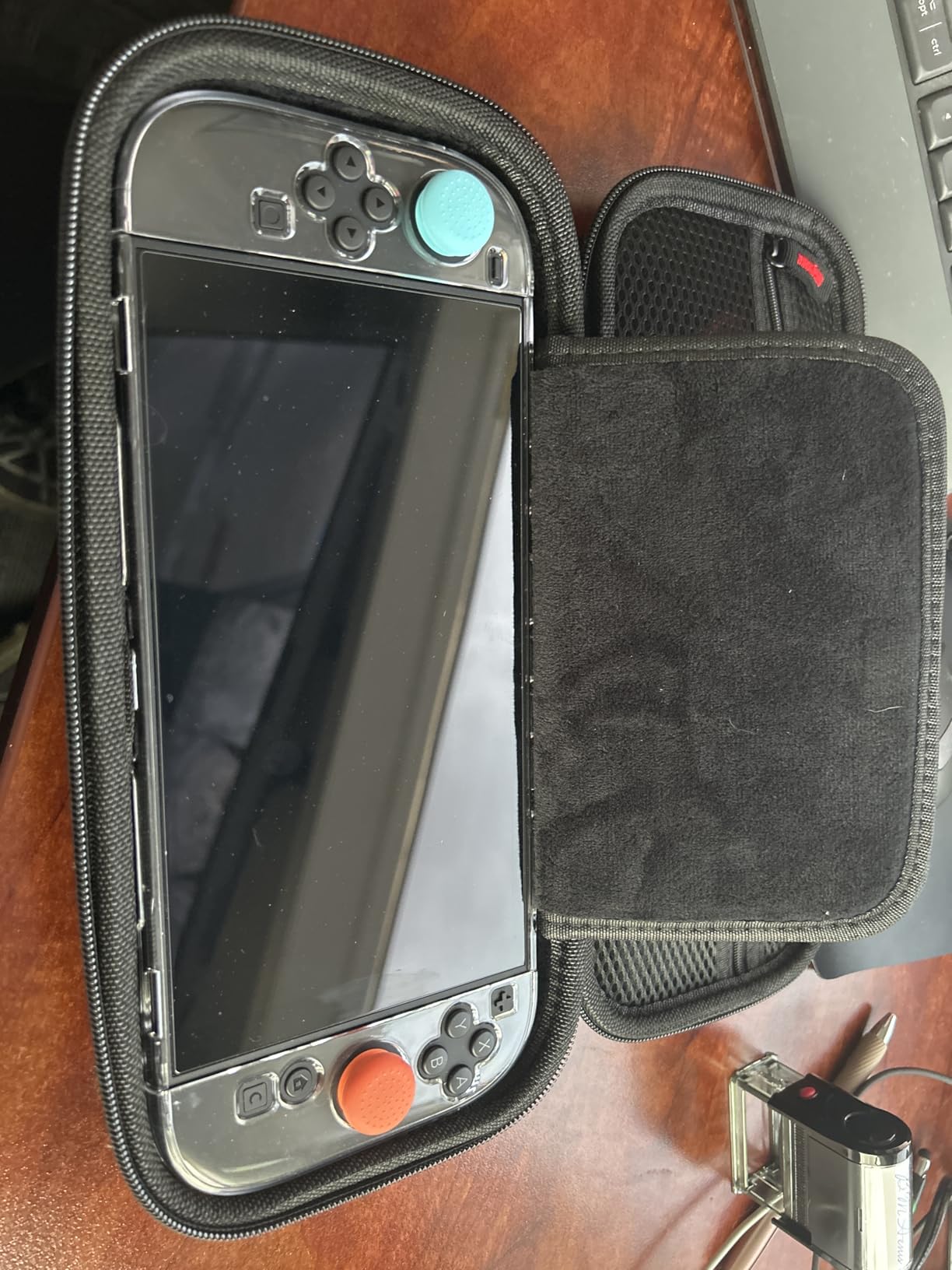 Switch 2 Accessories, [Charge Inside]Case Bundle for Nintendo Switch 2 2025 Console, FYOUNG 23 IN 1 Kit:Carrying Case,Controller Charger,Protective Shell,Grip for Joycon, Steering Wheel for Mario Kart - Customer Photo 2