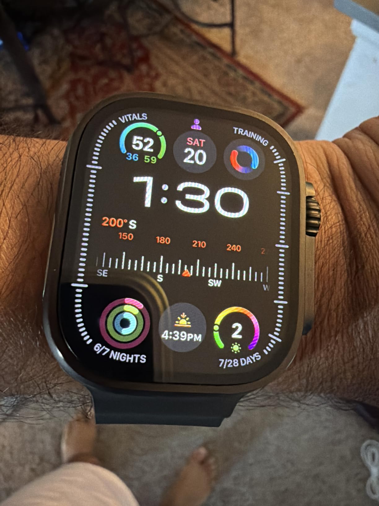 Apple Watch Ultra 3 [GPS + Cellular 49mm] Running & Multisport Smartwatch w/Rugged Titanium Case w/Black Ocean Band. Satellite Communications, Advanced Health & Fitness Tracking - Customer Photo 4