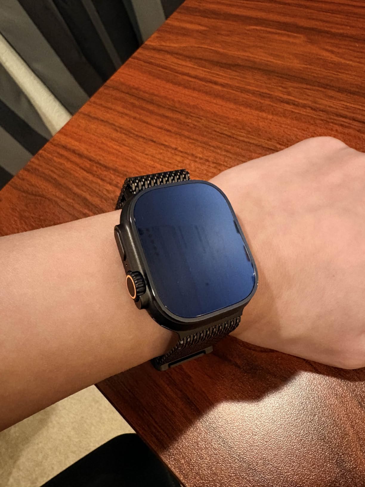 Apple Watch Ultra 3 [GPS + Cellular 49mm] Running & Multisport Smartwatch w/Rugged Titanium Case w/Black Alpine Loop - L. Satellite Communications, Advanced Health & Fitness Tracking - Customer Photo 5