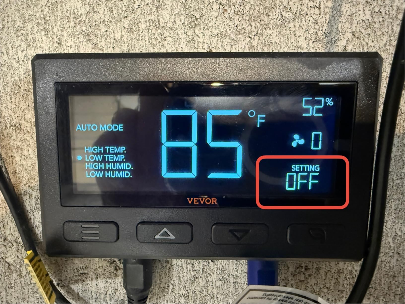 VEVOR 16 inch Shutter Exhaust Fan, Wall Mounted Attic Vent Fan with Smart Programming Variable Speed Temperature Control, 3000 CFM,EC Motor,Timer, for Shed,Garage,Greenhouse Ventilation Cooling,Black - Customer Photo 1