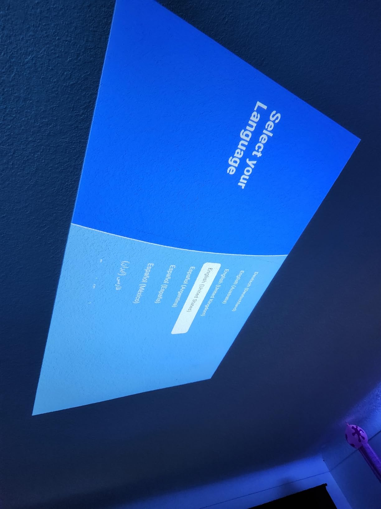 【2200ANSI & Officially-Licensed APP】Smart 4K Projector with WiFi and Bluetooth, VISSPL 3D Dolby Audio and Auto Focus Portable Outdoor Projector, Movie Home Theater Proyector with 360° Adjustable Stand - Customer Photo 2