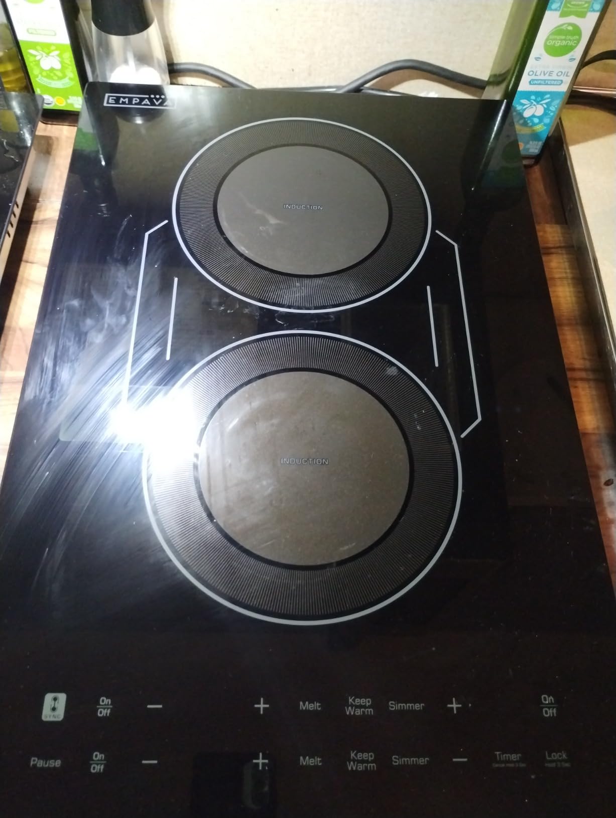 Empava 30 Inch Built-in Induction Cooktop 4 Burner, Bridge-SYNC, Auto RapidHeat, 3 Preset Modes, Pan Sensor, Hardwired 208~240V, 40A, Black Vitro Ceramic Glass - Customer Photo 1