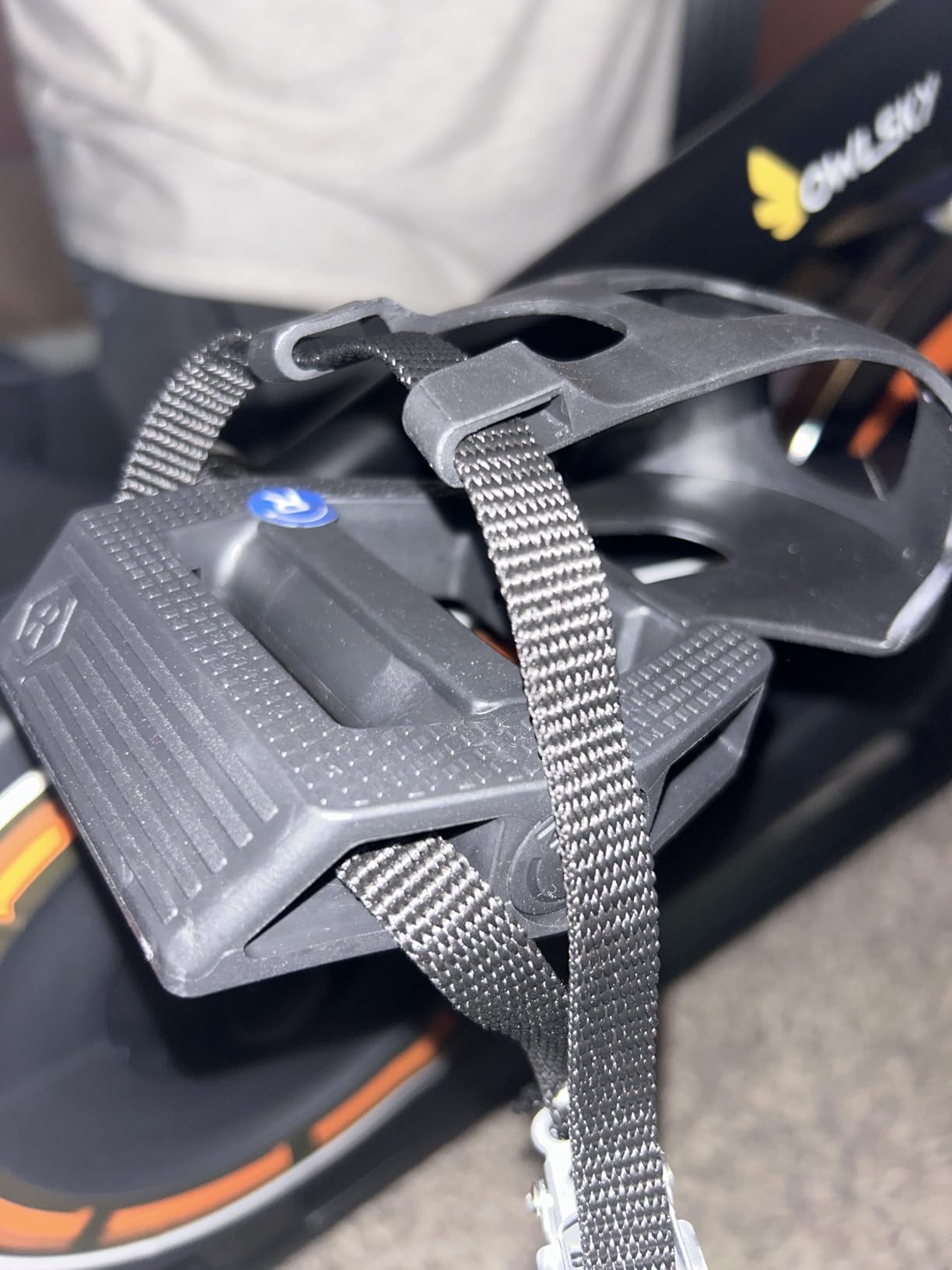 OWLSKY Exercise Bike with APP, Magnetic Resistance Indoor Cycling Bike, 300 lbs Capacity Quiet Stationary Bike for Home Gym Cardio Workout, Adjustable Seat & Tablet Holder - Customer Photo 1