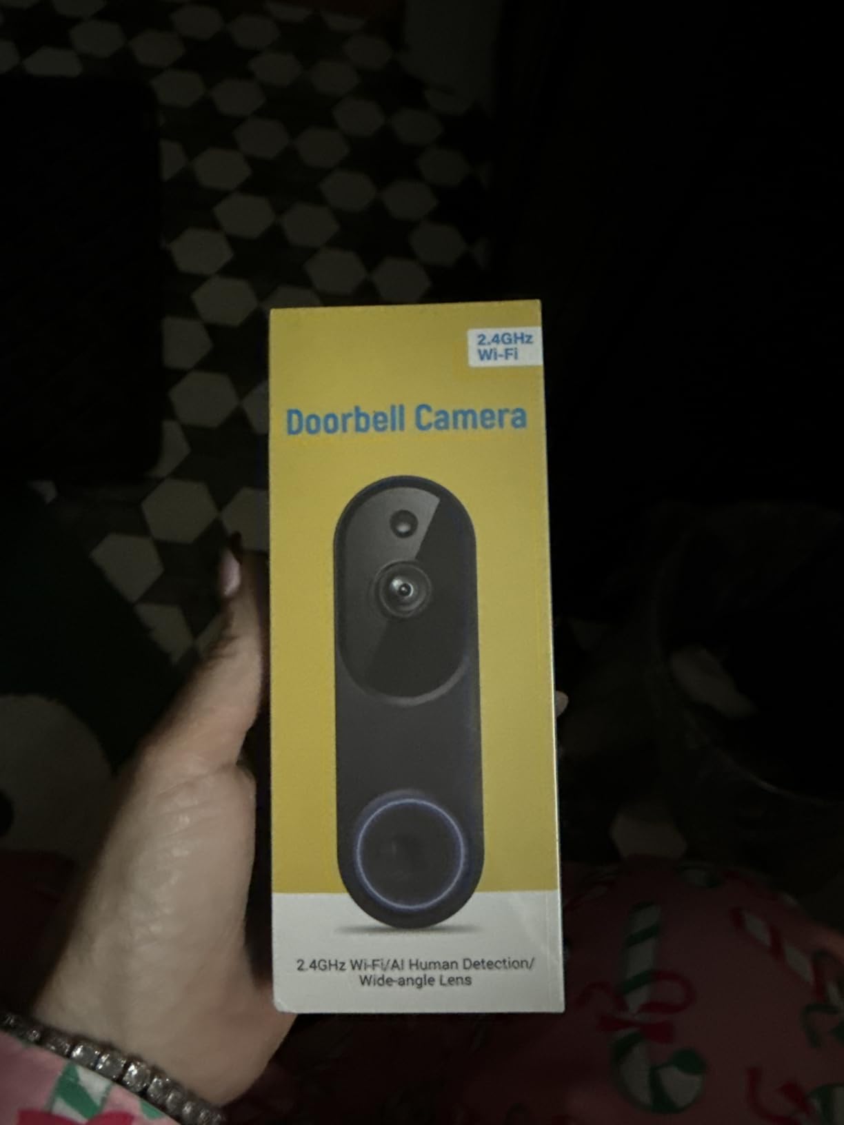 1080p Smart Video Doorbell Camera with AI Motion Detection, Night Vision, Cloud Storage, 2 Way Audio, Battery Powered, 2.4GHz Wi-Fi Only - Customer Photo 1
