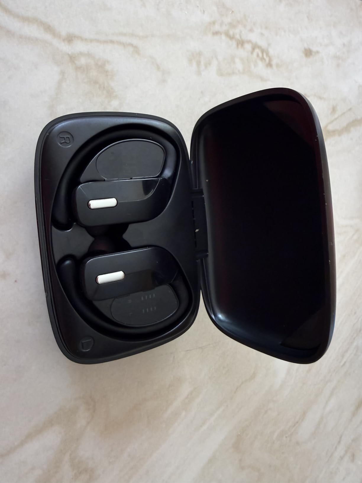 occiam Sport Wireless Earbuds Bluetooth Headphones 80hrs Playtime Deep Bass Ear Buds with Earhook Noise Cancelling Mic Waterproof Earphones for Workout Running Black - Customer Photo 1