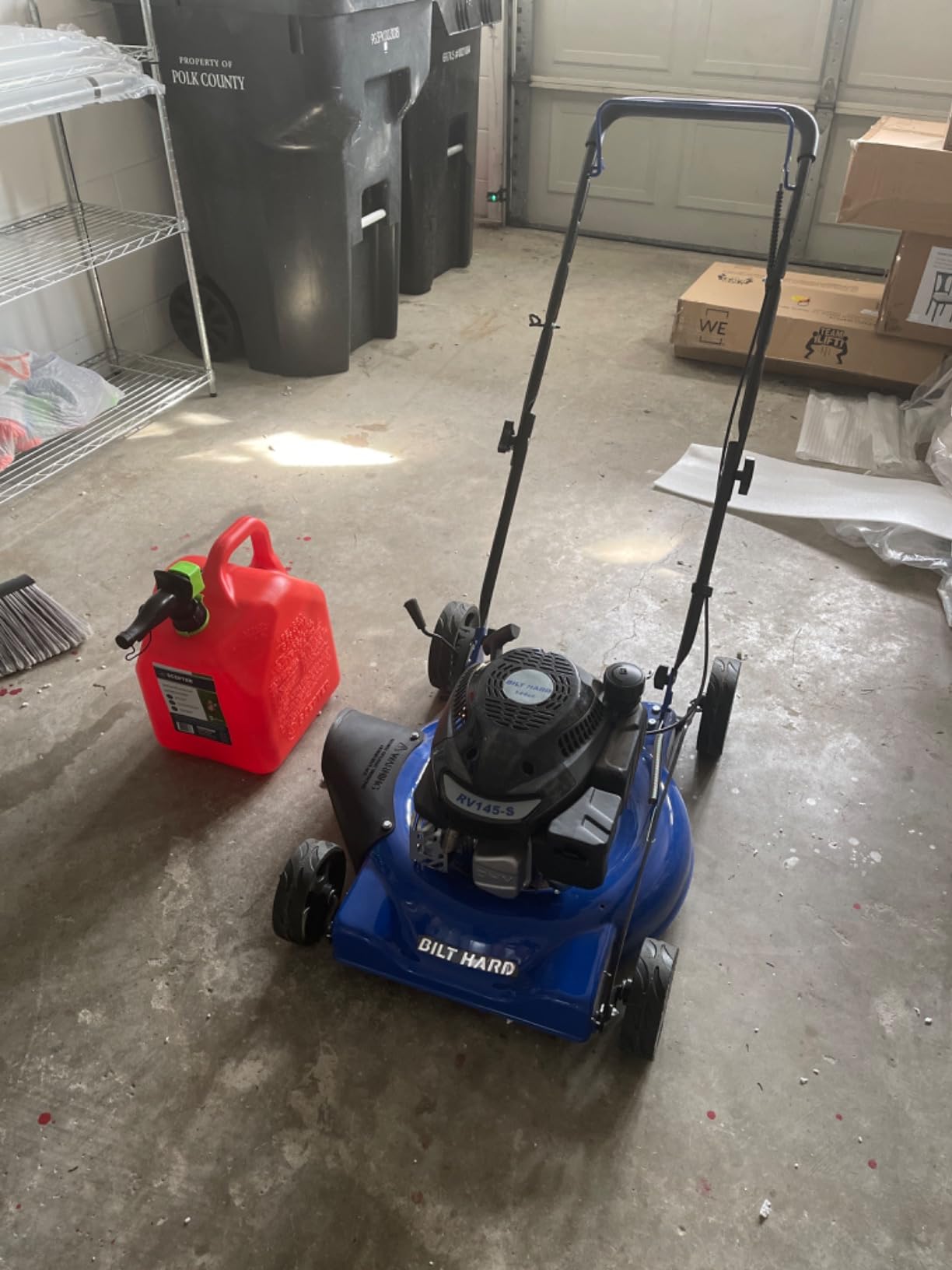 BILT HARD 21 Inch Self Propelled Lawn Mower, 3-in-1 Gas Lawnmower with 201cc 4-Cycle Engine, Bagging, Mulching and Side Discharge, Adjustable 8-Positions Cutting Height, Easy Start - Customer Photo 1