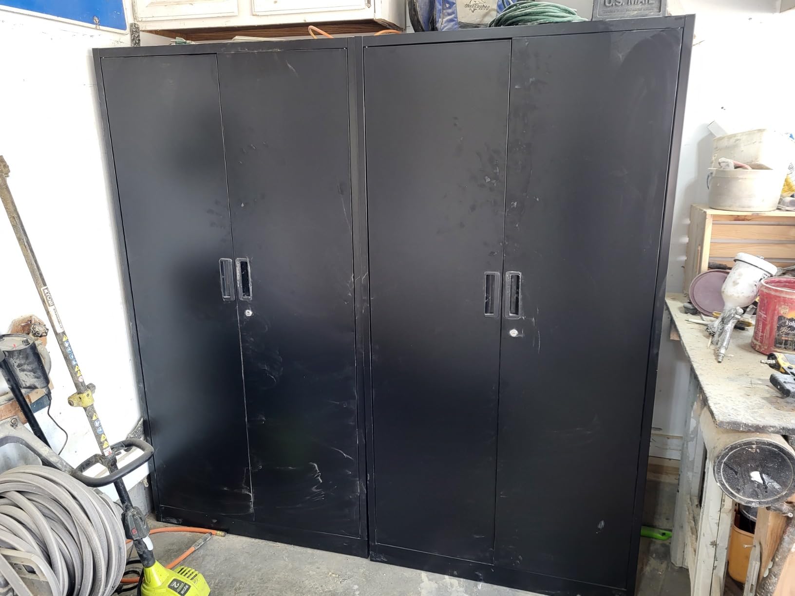 INTERGREAT Metal Storage Cabinet with Wheels, 73