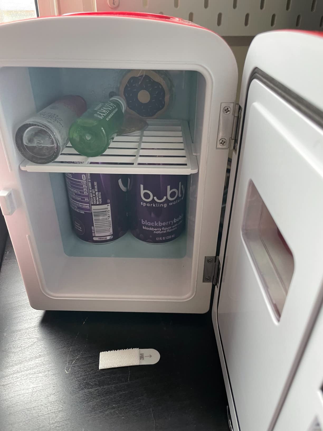 Frigidaire EFMIS171 Retro Mini Portable Personal Fridge - Ideal for Home, Office or Dorm - Includes Carrying Handle, AC/DC Wall/Car Charger (Pink) - Customer Photo 2