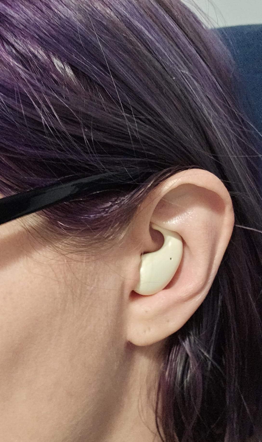 Sleep Earbuds for Side Sleepers - Noise Cancelling Headphones with Sleep Mode, Non-in Ear Design for Pain-Free All Night Comfort (Beige) - Customer Photo 4