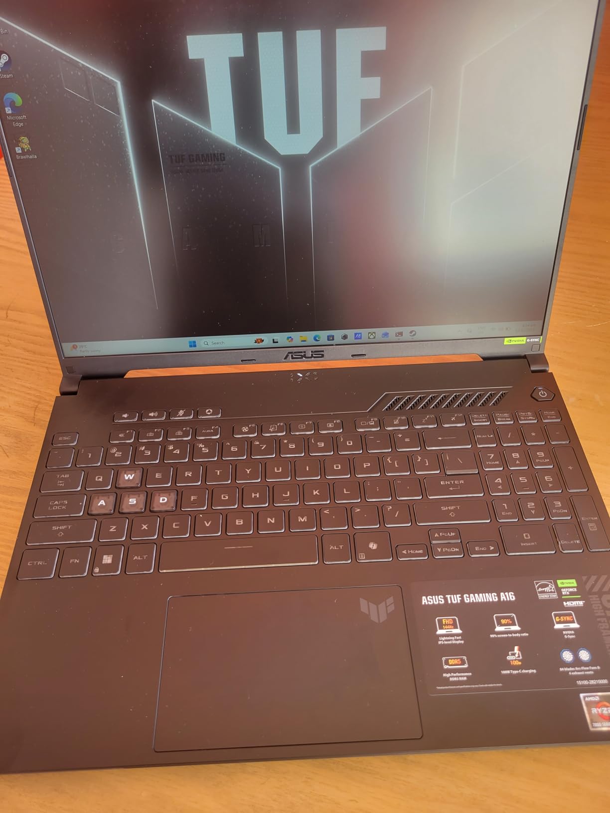 ASUS TUF Gaming A16 Laptop: AMD Ryzen 7 7445HS, 16