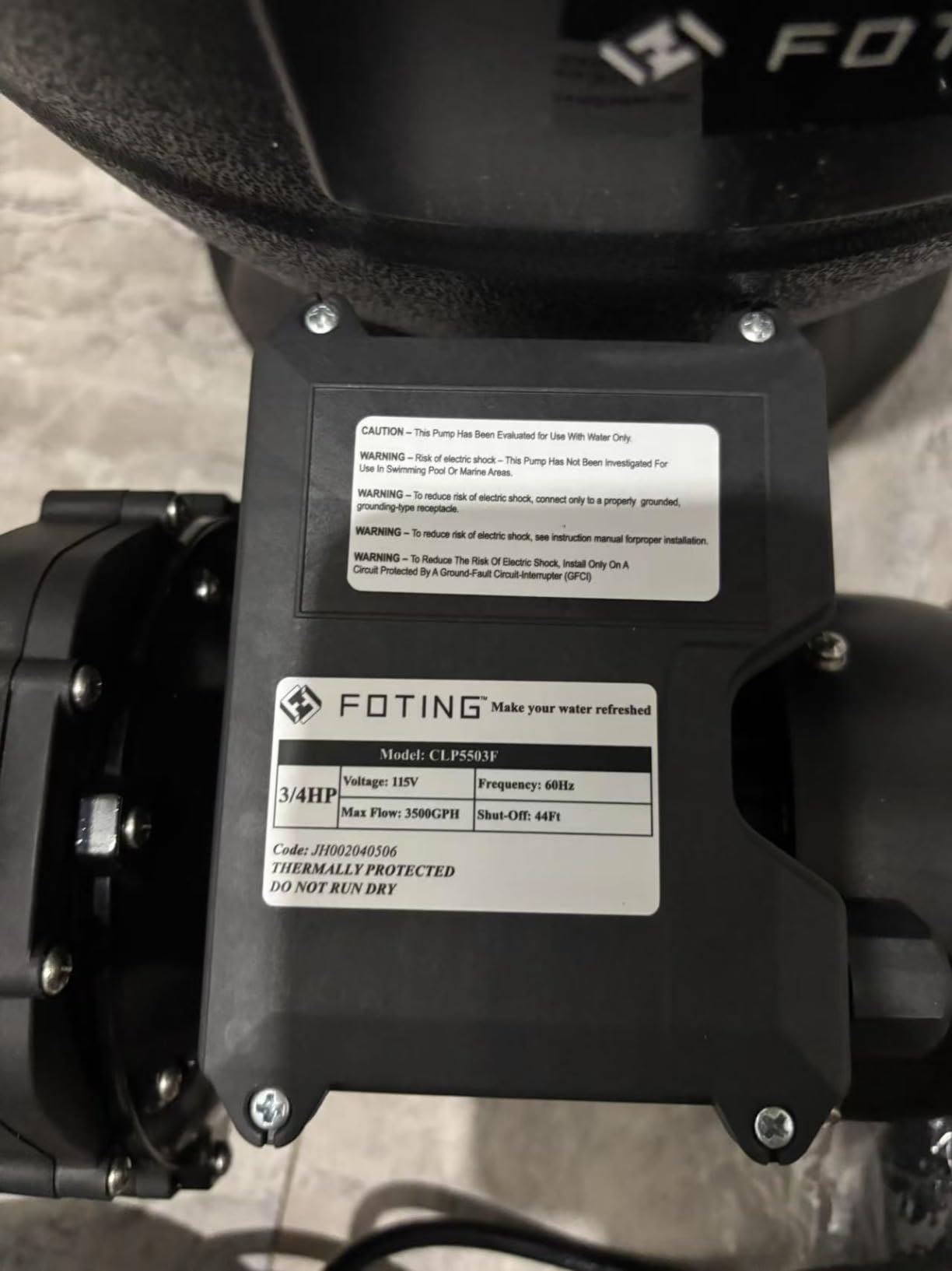 FOTING Sand Filter Pump for Above Ground Pool with Timer, Swimming Pumps System & Pool Sand Filter with 7-Way Valve, 13in, 1HP 3800GPH for Pools Up to 13000GAL Customer Review FOTING Sand Filter Pump for Above Ground Pool with Timer, Swimming Pumps System & Pool Sand Filter with 7-Way Valve, 13in, 1HP 3800GPH for Pools Up to 13000GAL - Customer Photo 2