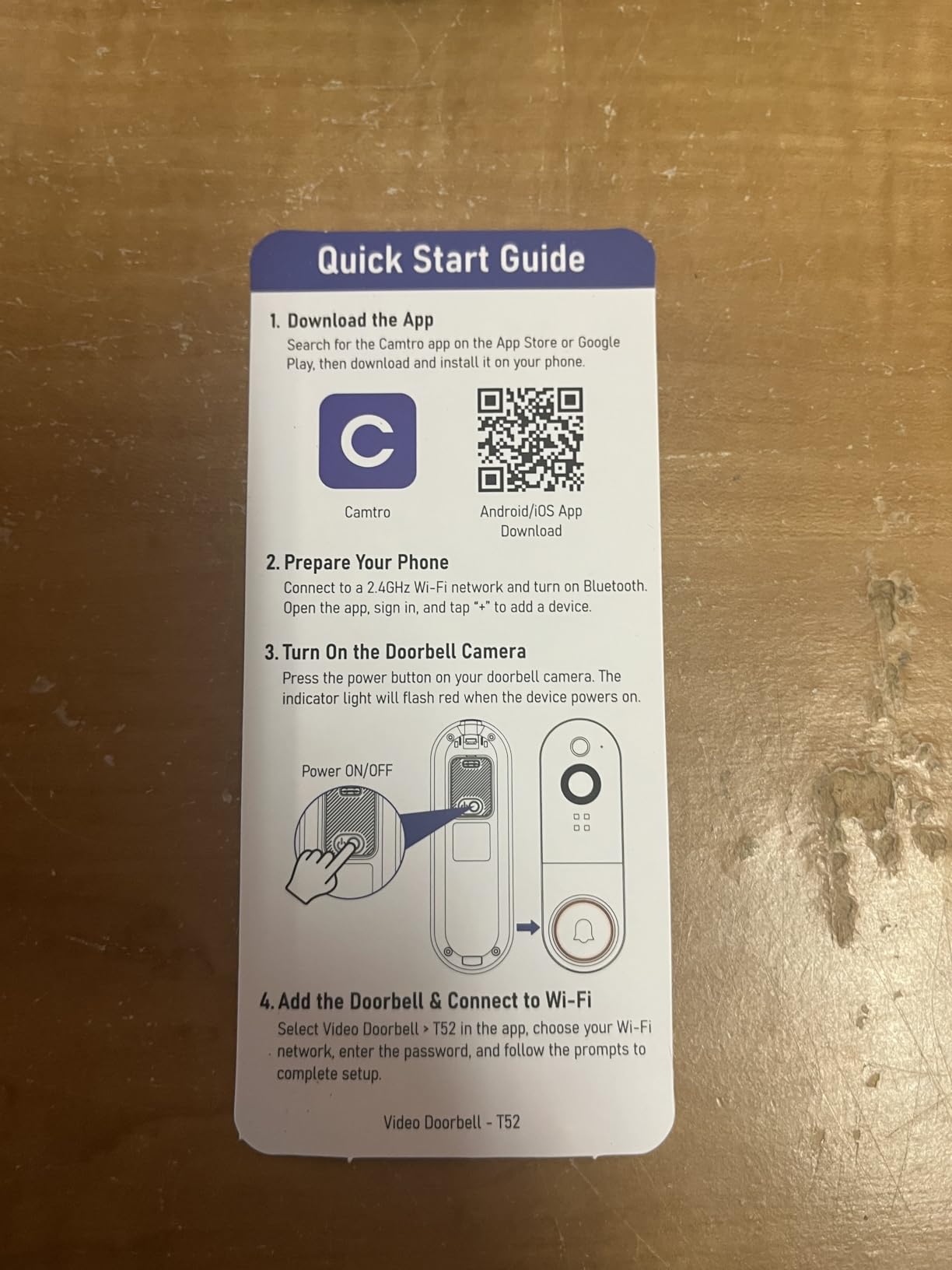 WiFi Video Doorbell Camera with Human Detection, Battery Powered, Night Vision, 2-Way Talk, 2.4G WiFi, Cloud Storage - Customer Photo 2