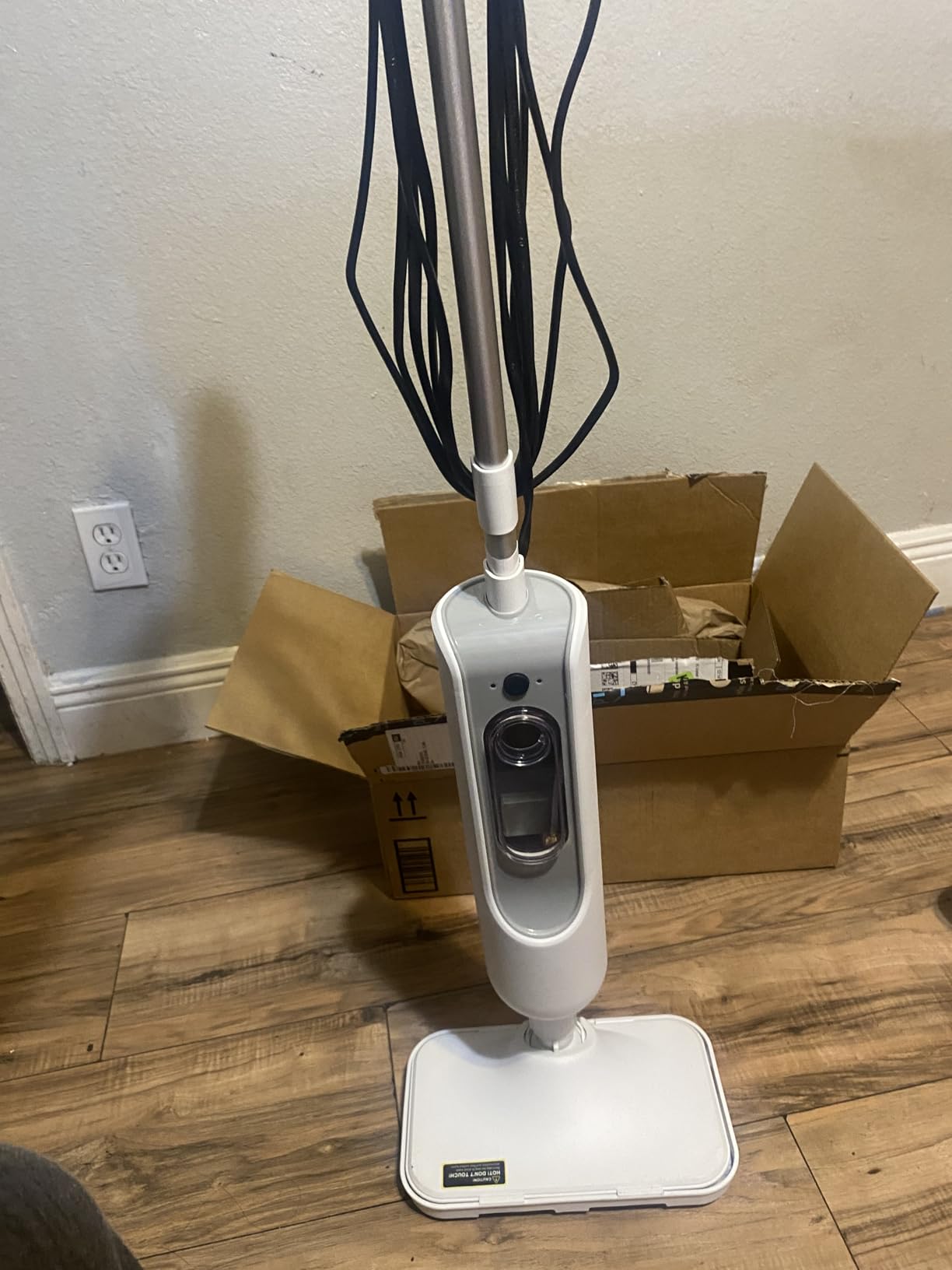 F2 Steam Mop,12-in-1 Handheld Steam Cleaner,Powerful Detachable Steam Mop for Floor Cleaning,360ML Tank,15FT Power Cable,Scrubbing Steam Cleaner for Home,Hardwood,Tile,Grout,Furniture-White - Customer Photo 2