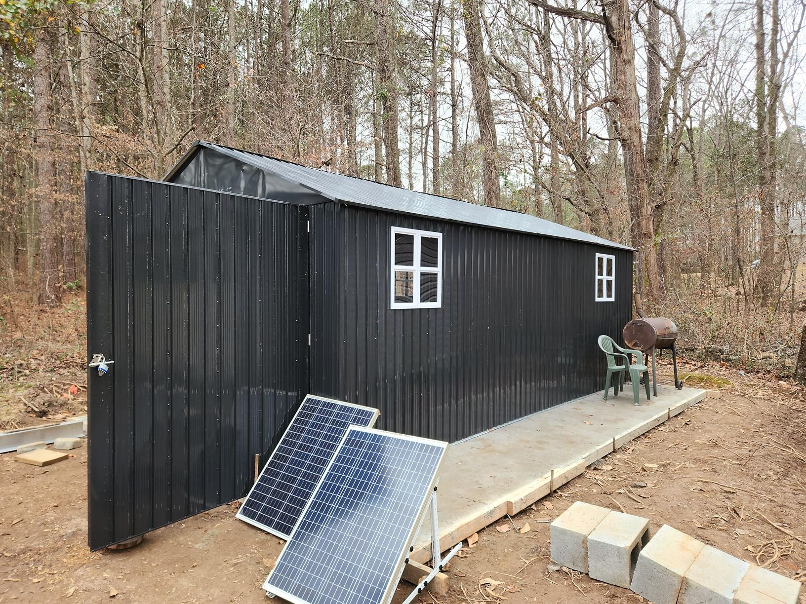 GarveeLife 12x20 FT Metal Carport, Enclosed Car Port with Reinforced Frame and Steel Roof for All-Weather Use, Metal Garage Shed for Full-Sized Pickup Trucks Customer Review GarveeLife 12x20 FT Metal Carport, Enclosed Car Port with Reinforced Frame and Steel Roof for All-Weather Use, Metal Garage Shed for Full-Sized Pickup Trucks - Customer Photo 4