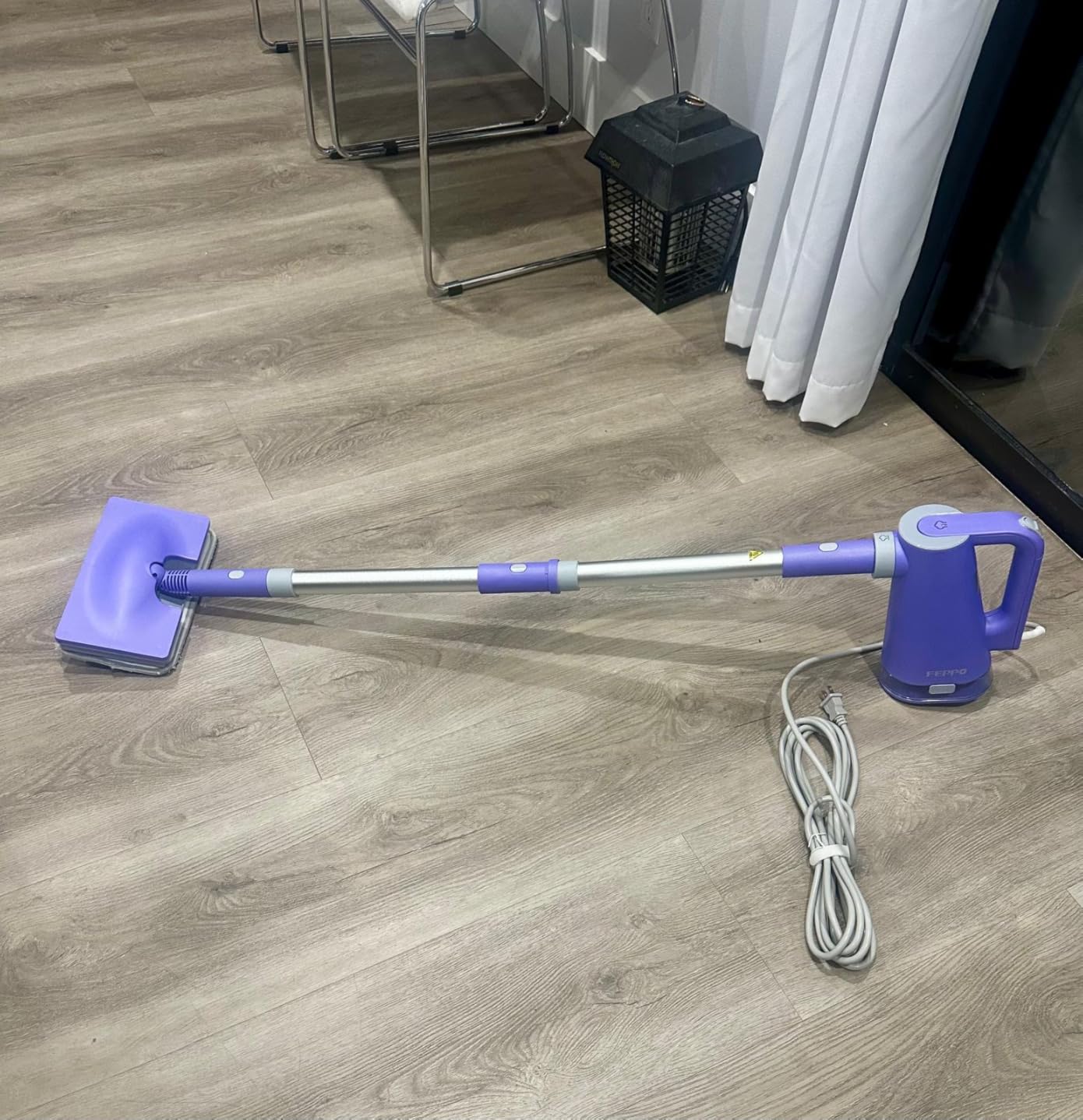 FEPPO Steam Mop & Detachable Handheld Steam Cleaner for Home and Floor Cleaning, 15s Heat-Up, 230°F Floor Steamer for Deep Cleaning with Multi-purpose Attachments Hardwood Floors, Tile,Grout,Furniture - Customer Photo 1