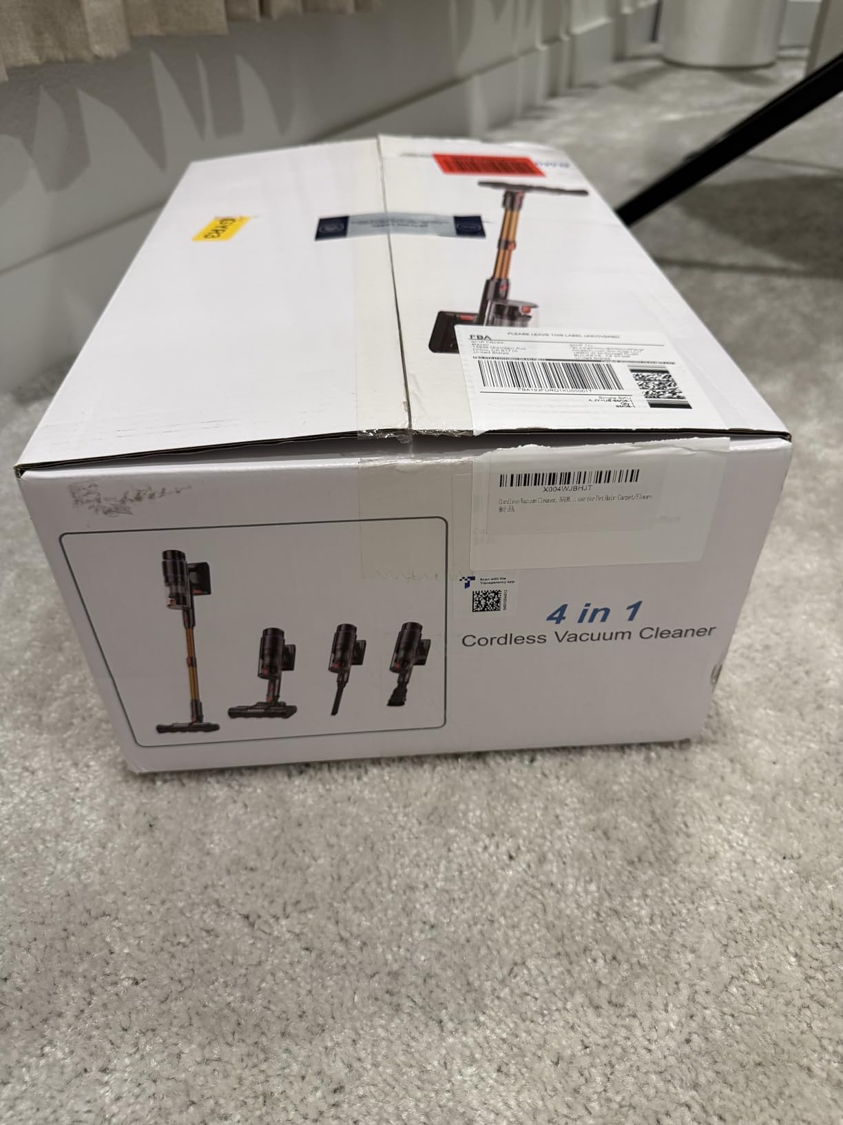 Cordless Vacuum Cleaner, 550W/50Kpa/70Mins Vacuum Cleaners for Home with Smart Auto Mode/LED Touch Display, Self-Standing Cordless Stick Vacuum Rechargeable, Vacuum Cleaner for Pet Hair/Carpet/Floors Customer Review Cordless Vacuum Cleaner, 550W/50Kpa/70Mins Vacuum Cleaners for Home with Smart Auto Mode/LED Touch Display, Self-Standing Cordless Stick Vacuum Rechargeable, Vacuum Cleaner for Pet Hair/Carpet/Floors - Customer Photo 2