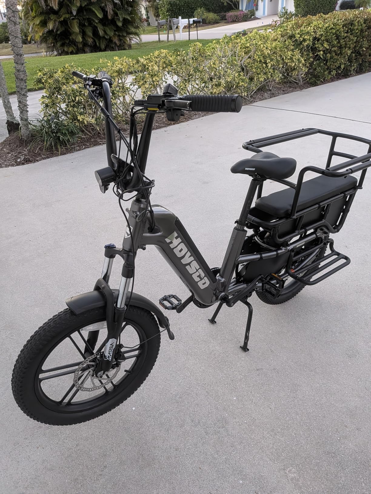 HOVSCO Family Electric Bike with Child Seat - 1300W 28MPH Fat Tire Ebike, 48V 15Ah Battery, 450LBS Load Capacity, Hydraulic Brakes & APP Control, UL 2849 Certification - Customer Photo 1