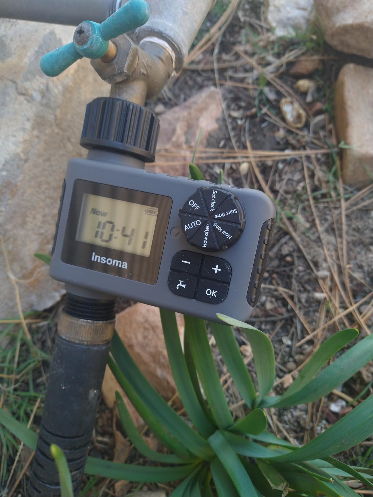 Insoma WiFi Water Timer for Garden Hose, Smart Sprinkler Timer, APP Remote Control WiFi Hose Timers, Voice Control with Alexa, Rain Delay and Manual Mode for Yard Lawn Watering Customer Review Insoma WiFi Water Timer for Garden Hose, Smart Sprinkler Timer, APP Remote Control WiFi Hose Timers, Voice Control with Alexa, Rain Delay and Manual Mode for Yard Lawn Watering - Customer Photo 1