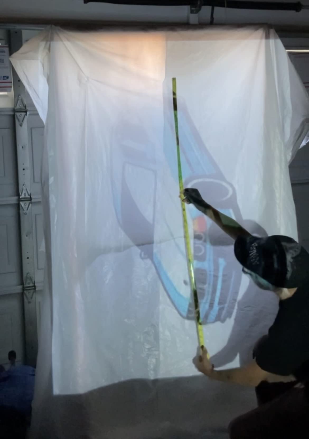 HAPPRUN 2500 ANSI Lumens Outdoor Projector with Built-in Streaming Apps, 4K Decoding Resolution, Dolby Audio, WiFi 6 and Bluetooth 5.2 for Indoor and Outdoor Home Theater - Customer Photo 1