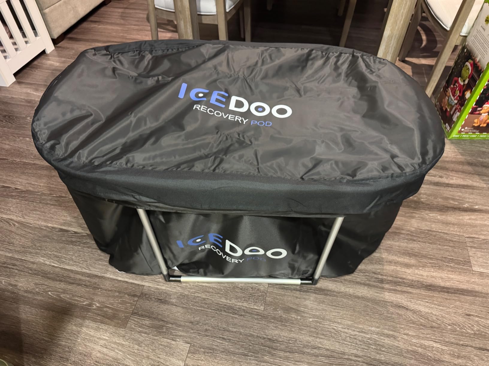 Upgrade XL Ice Bath Tub for Athletes, 119 Gallons Hot and Cold Plunge Tub with Cover for Recovery, Cold Water Therapy, Multiple Layered Portable Hot Tubs for Home, Gym and Outdoor - Customer Photo 2