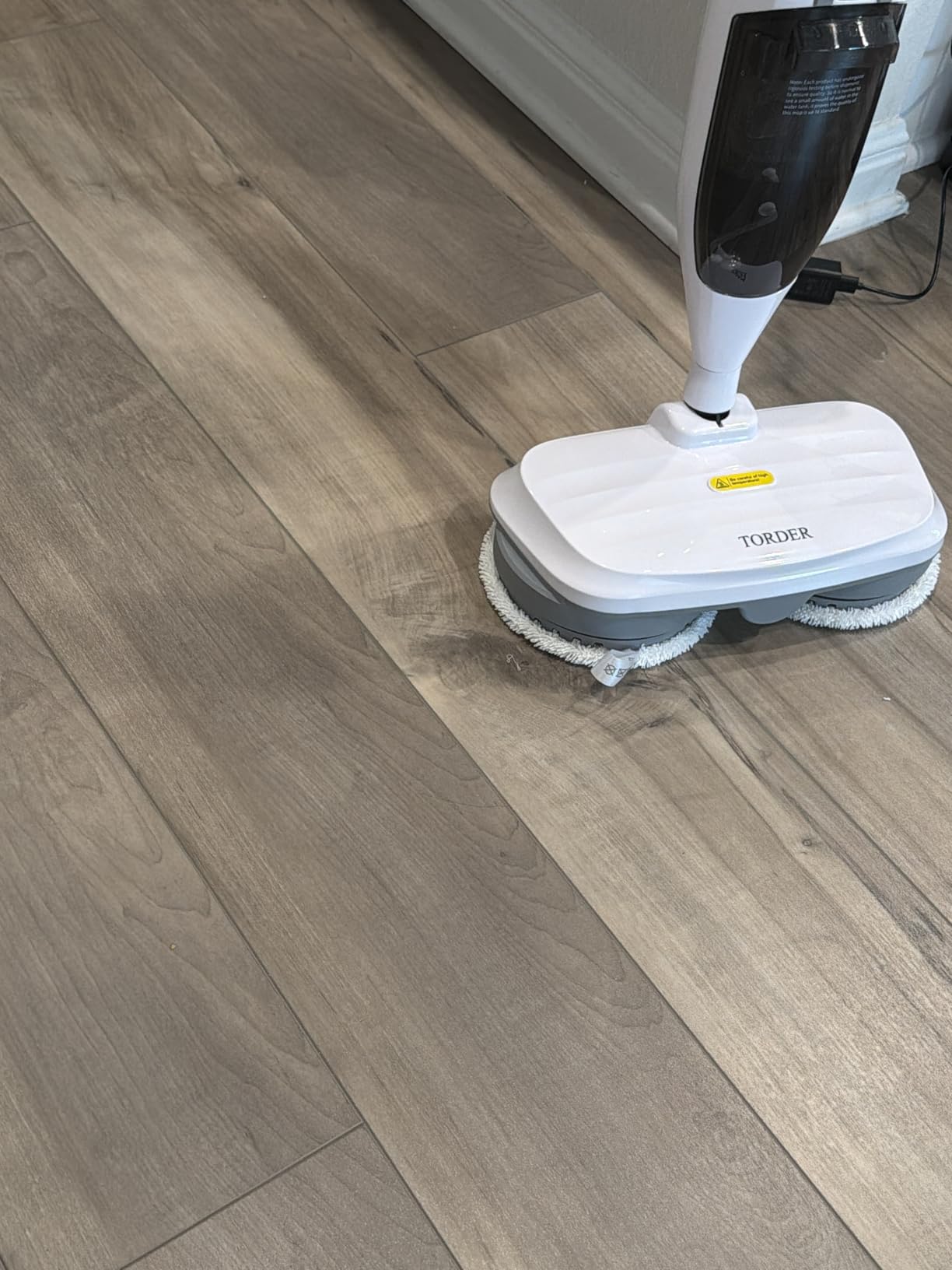 Steam Mop with 13 Accessories,Steam Cleaner Home Use,Floor Scrubber spin mop for Hard Wood Floors,tile Scrub Steamer Deep Cleaning,Carpet, 4 Washable Mop Pads, 550ml Capacity,30 Second Heat-Up - Customer Photo 1