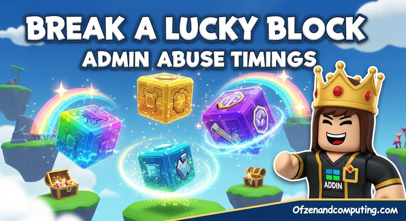 Break a Lucky Block Admin Abuse Timings