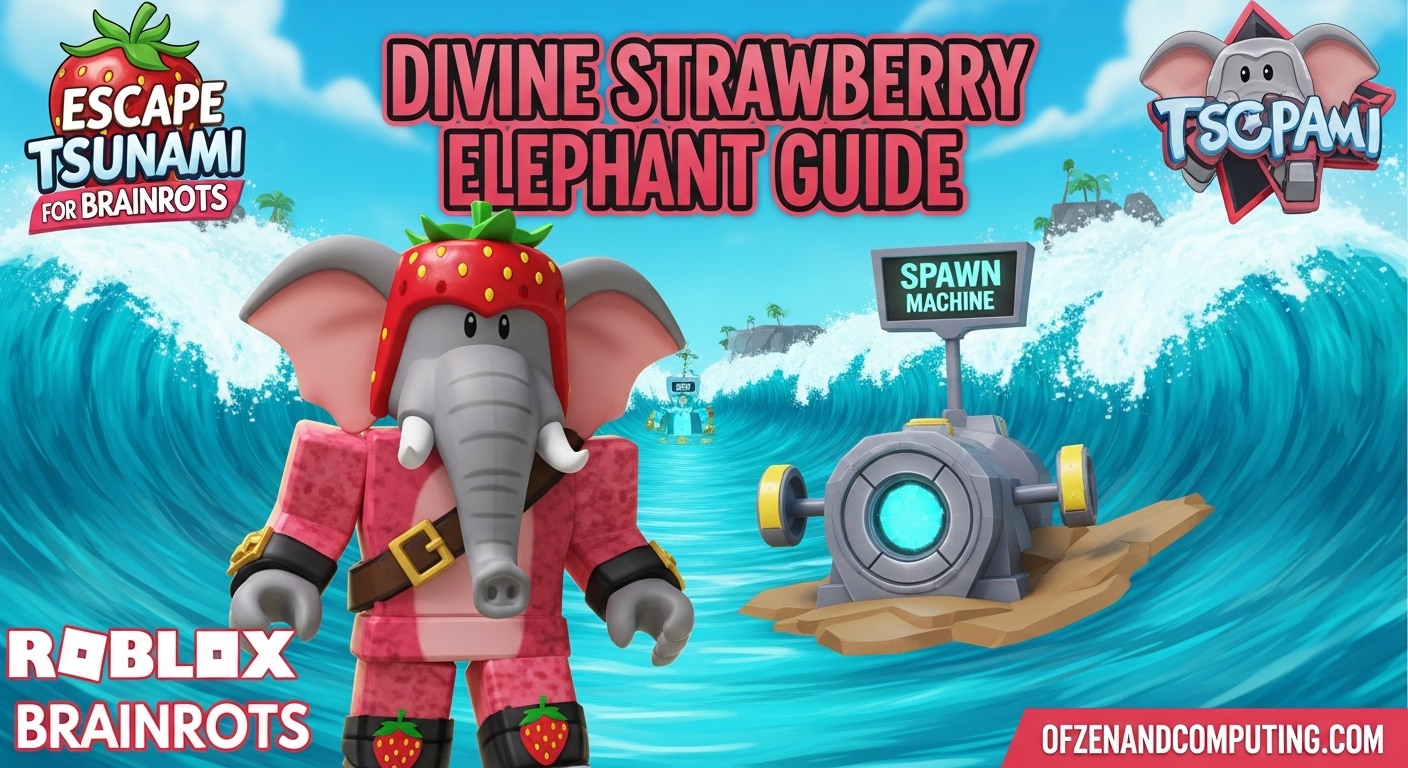 Divine Strawberry Elephant in in Escape Tsunami for Brainrots
