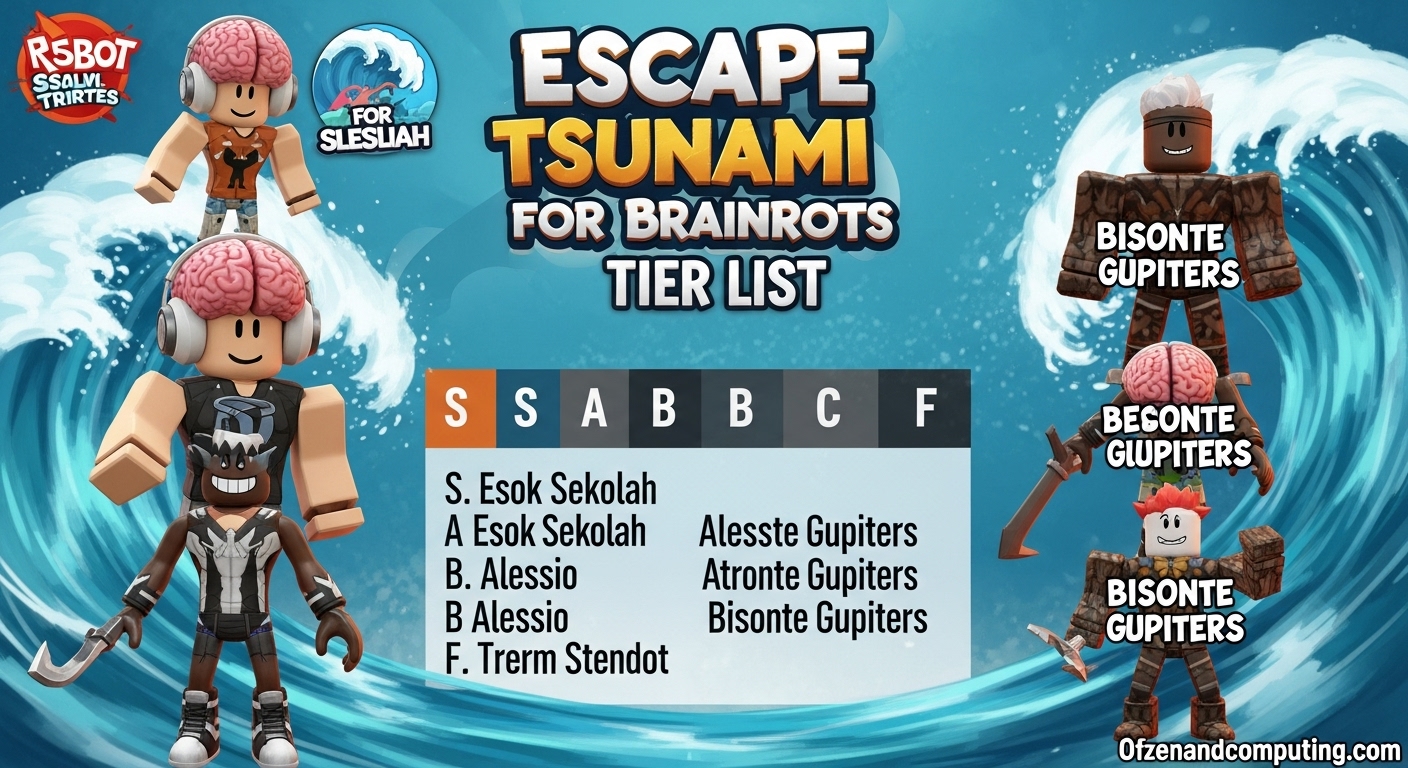 Escape Tsunami for Brainrots Tier List