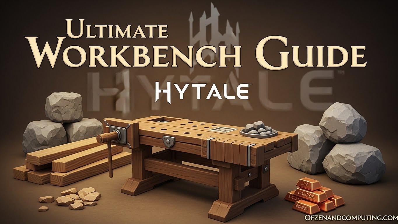 How To Make and Upgrade Workbench in Hytale
