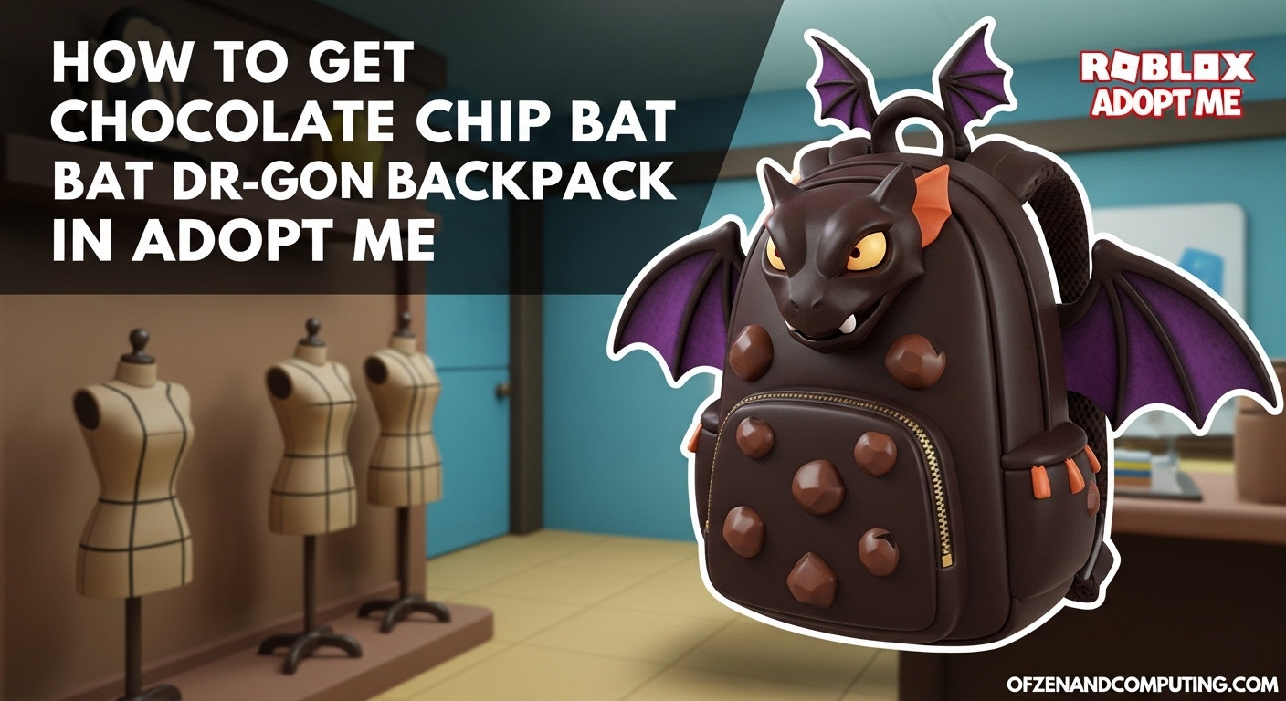 How to Get Chocolate Chip Bat Dragon Backpack in Adopt Me