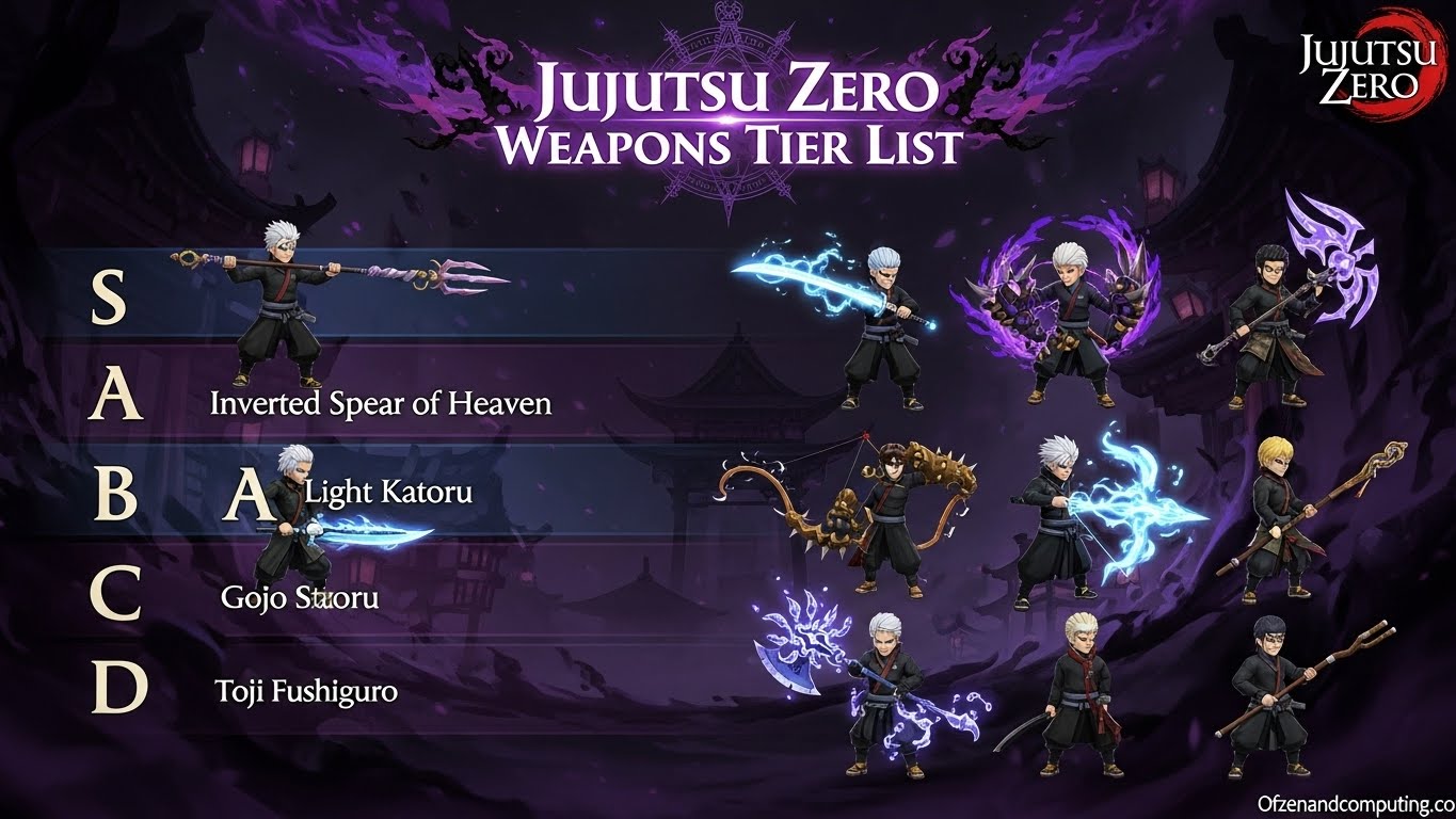Jujutsu Zero Weapons Tier List