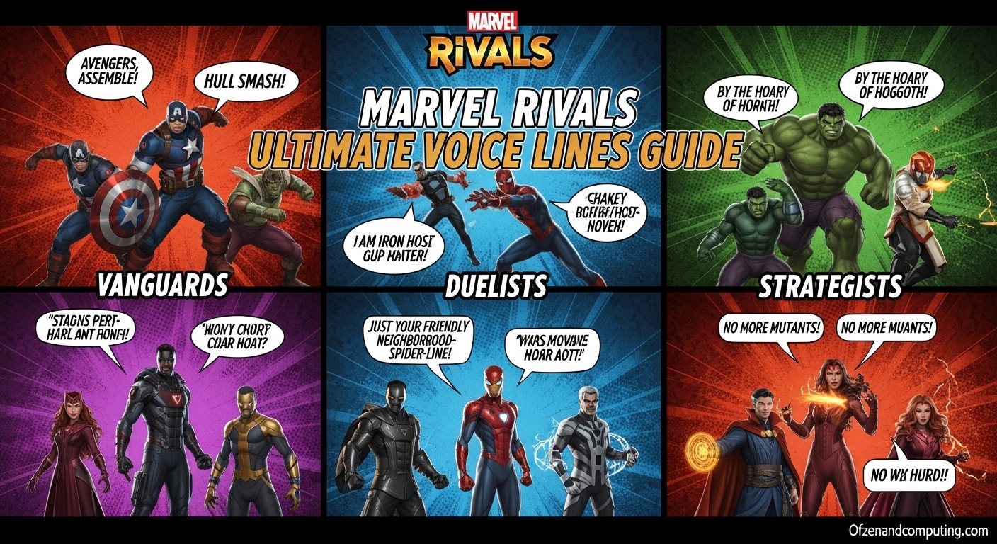 Marvel Rivals Ultimate Voice Lines